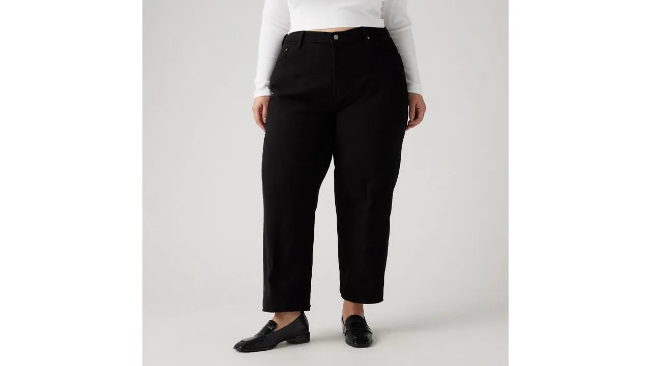 Levi's Plus Size Ribcage Straight Ankle Jeans, Black Sprout, 22 M - immagine 2