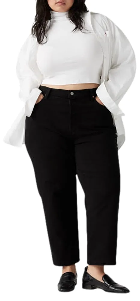 Levi's Plus Size Ribcage Straight Ankle Jeans - Black Sprout, 18 M - immagine 1