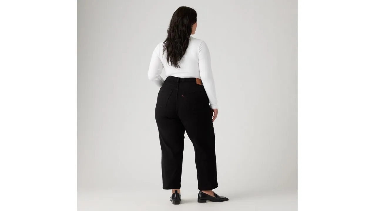 Levi's Plus Size Ribcage Straight Ankle Jeans, Black Sprout, 24 M - immagine 3