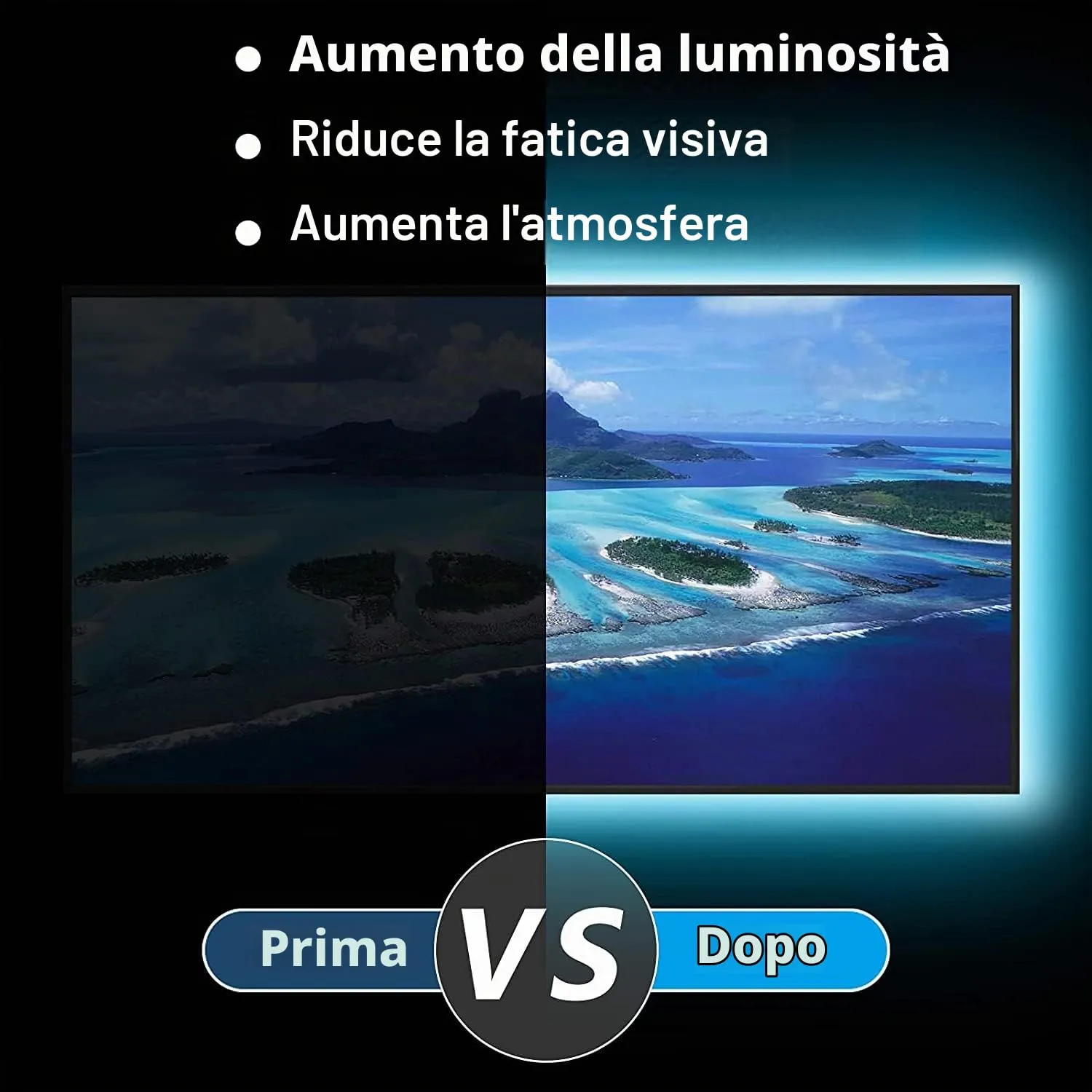 Enteenly Striscia LED TV Retroilluminazione RGB 5050, 5m per TV 55-75 Pollici e Monitor PC, Alimentazione USB con Telecomando e App - immagine 5