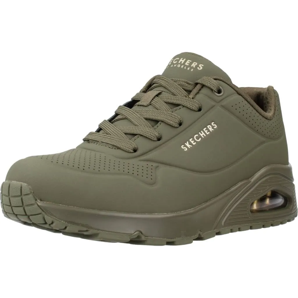 Skechers Uno Stand On Air Scarpe da ginnastica Donna, Olive Durabuck, 42 EU - immagine 1