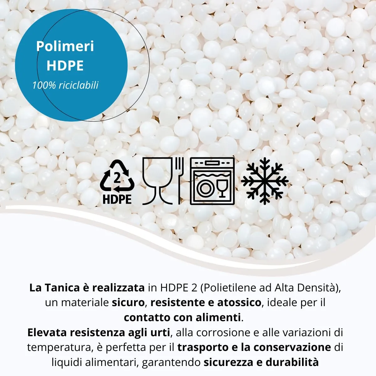 Tomaino Tanica in Plastica HDPE con Tappo e Dosatore, 10 Litri - immagine 6