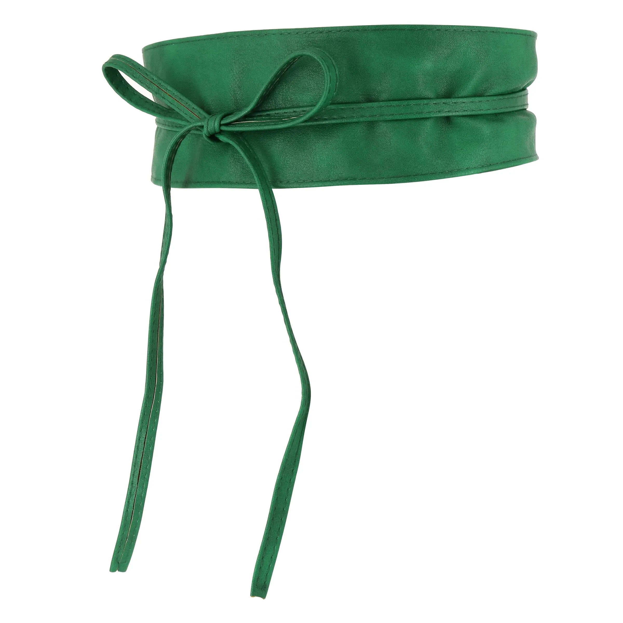 FASHIONGEN Cintura Obi da donna in similpelle, Verde, 3XL - immagine 2