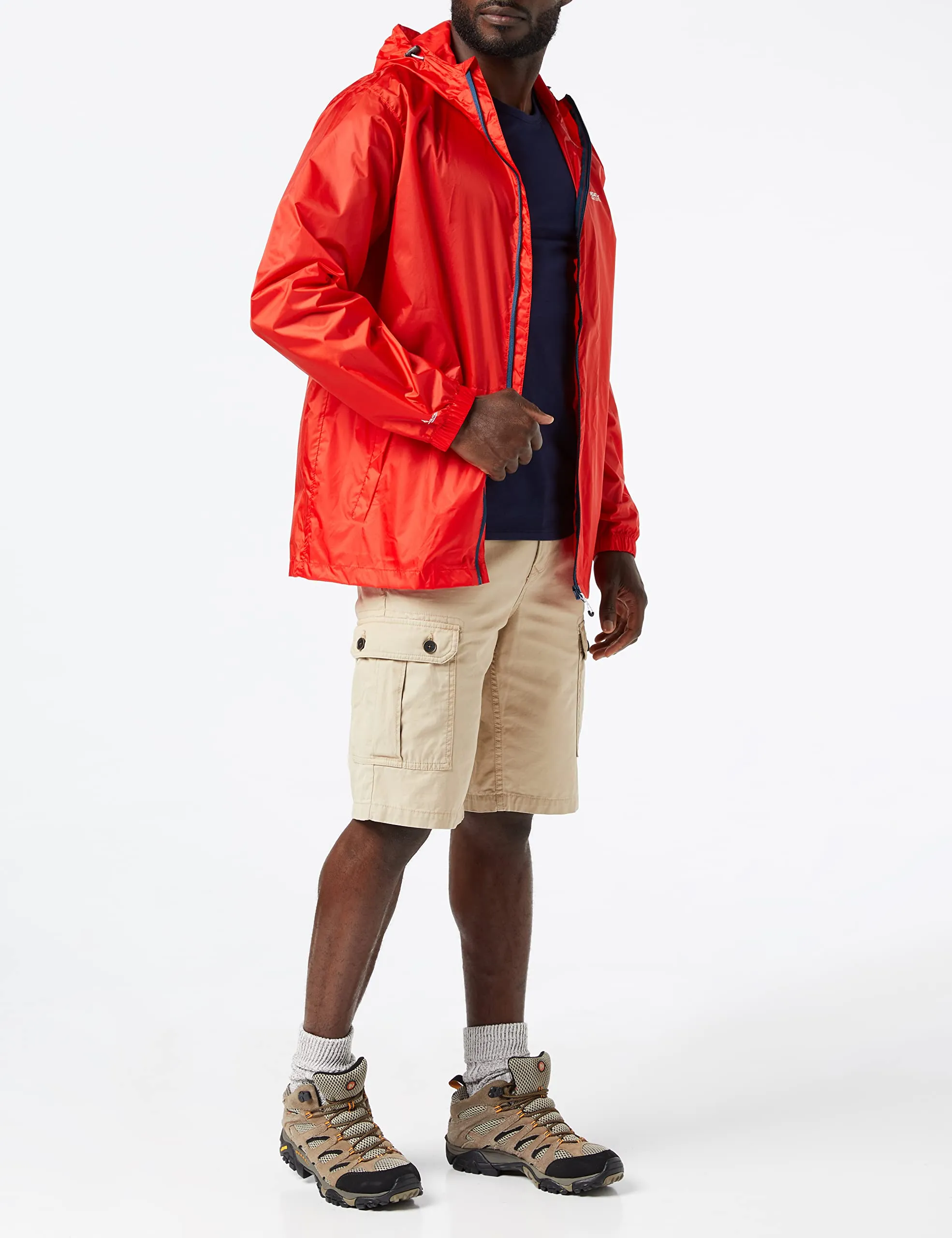 Regatta Pack-It III Giacca shell impermeabile traspirante con cappuccio Fiery Red - immagine 3