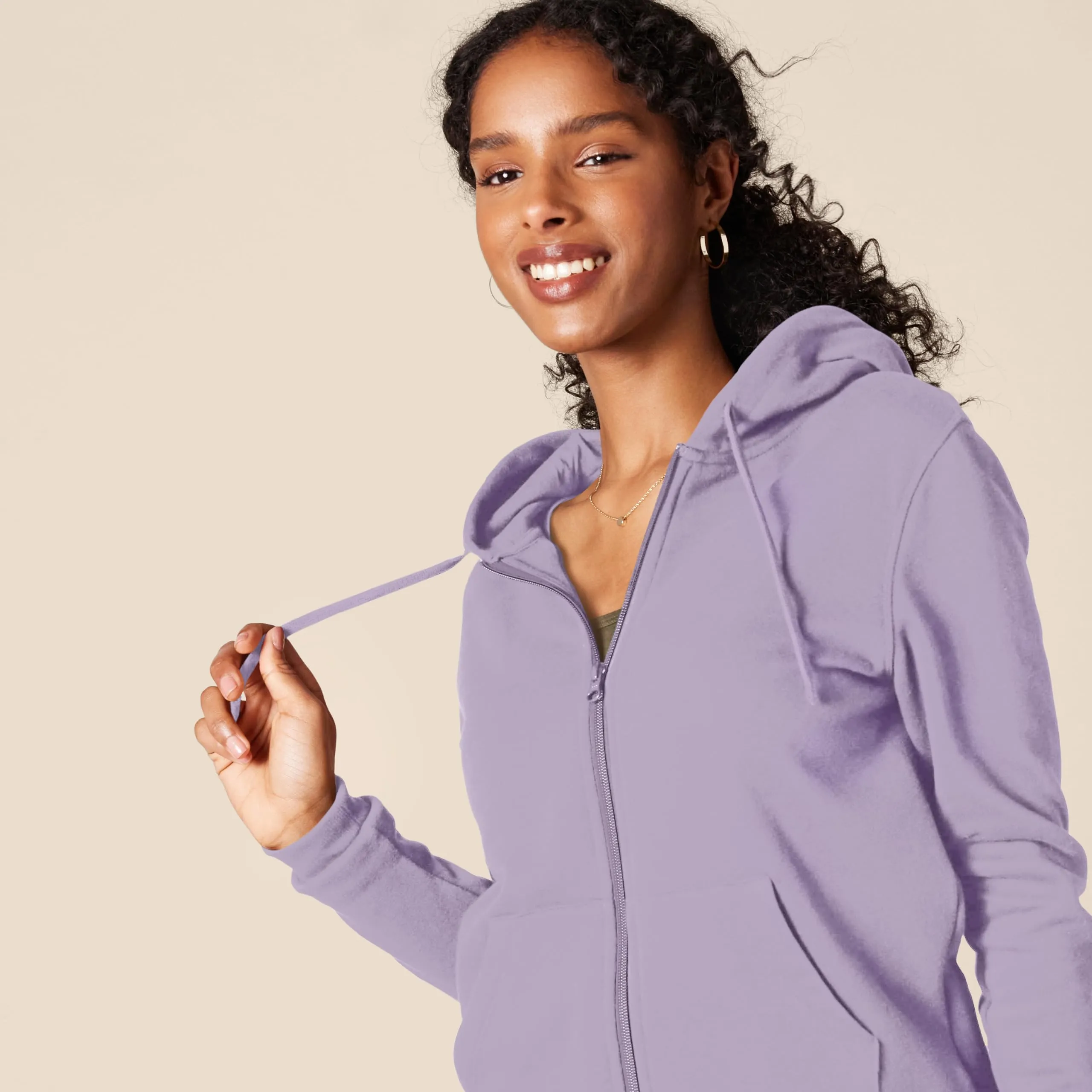 Amazon Essentials Felpa con Cappuccio da Donna con Zip Intera, UVA, XXL - immagine 4
