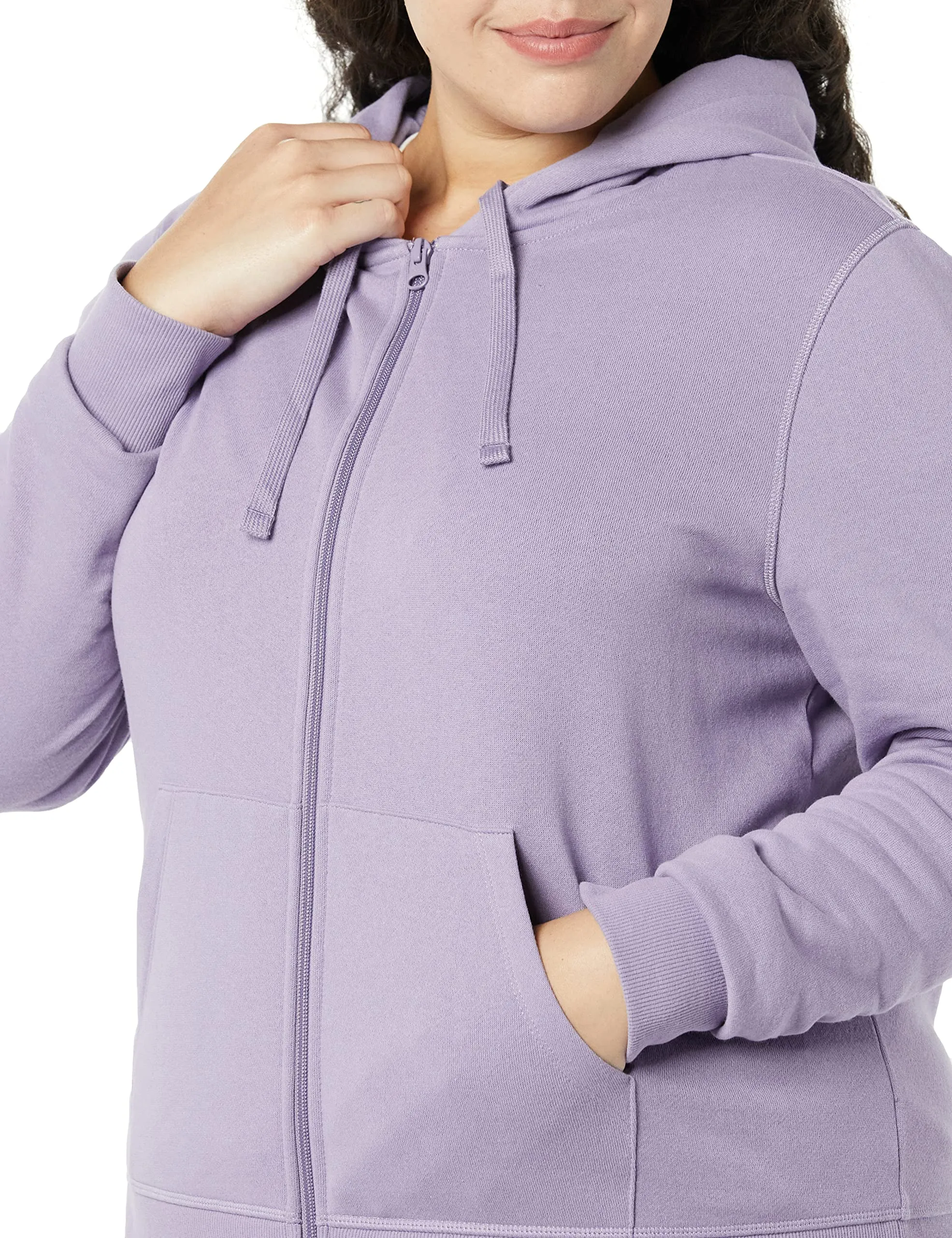 Amazon Essentials Felpa con Cappuccio da Donna con Zip Intera, UVA, XXL - immagine 6
