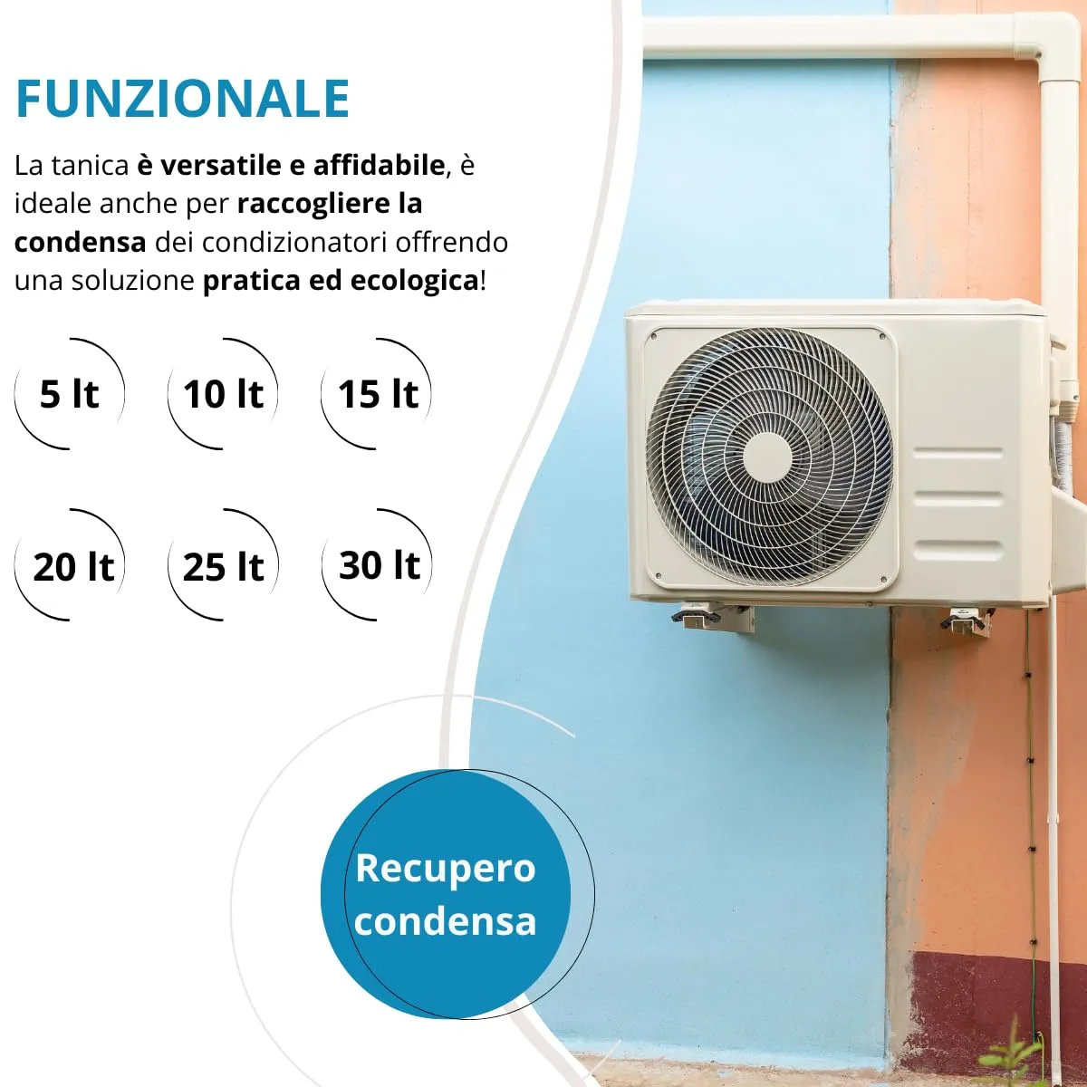 Tomaino Tanica in Plastica HDPE per Trasporto Acqua e Alimenti, 20 Lt - immagine 3