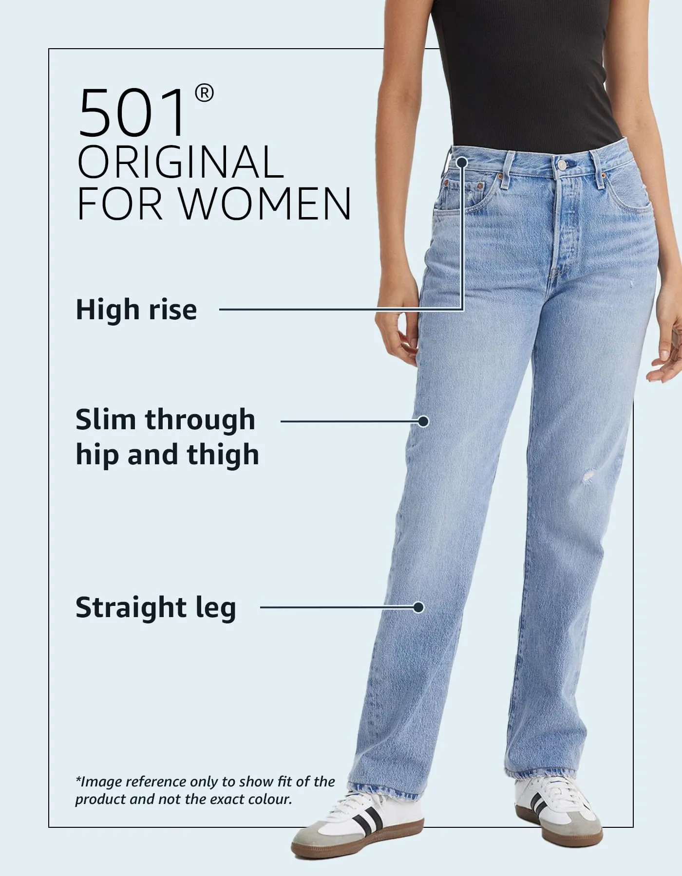 Levi's 501 Women's Jeans, Glitter Bomb, 24W / 32L - immagine 7