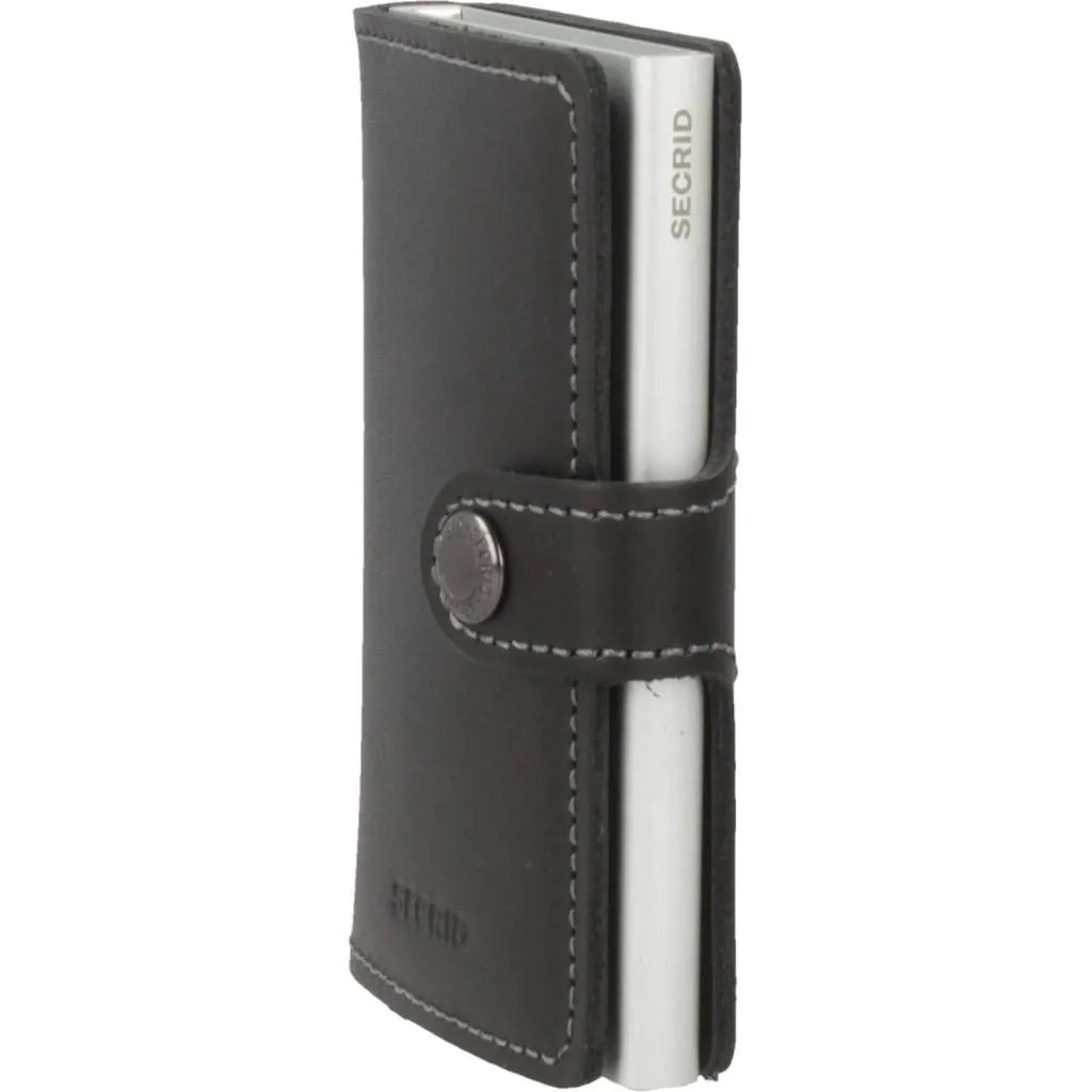 Secrid MiniWallet Nero in Pelle di Vitello M-Black - immagine 2