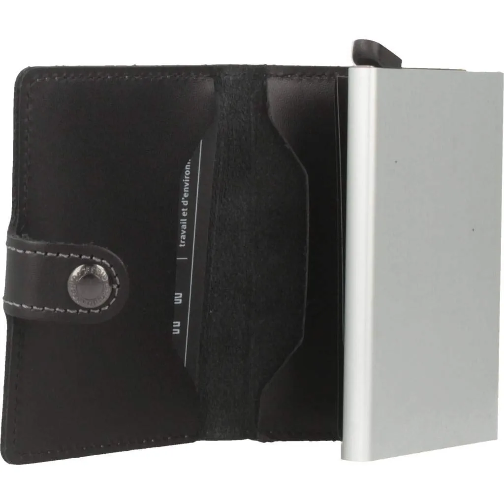 Secrid MiniWallet Nero in Pelle di Vitello M-Black - immagine 3