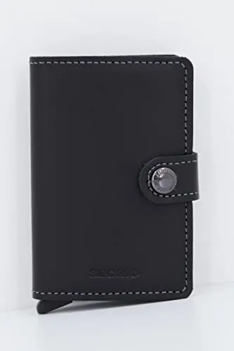 Secrid MiniWallet Nero in Pelle di Vitello M-Black - immagine 4