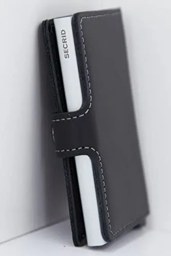 Secrid MiniWallet Nero in Pelle di Vitello M-Black - immagine 5