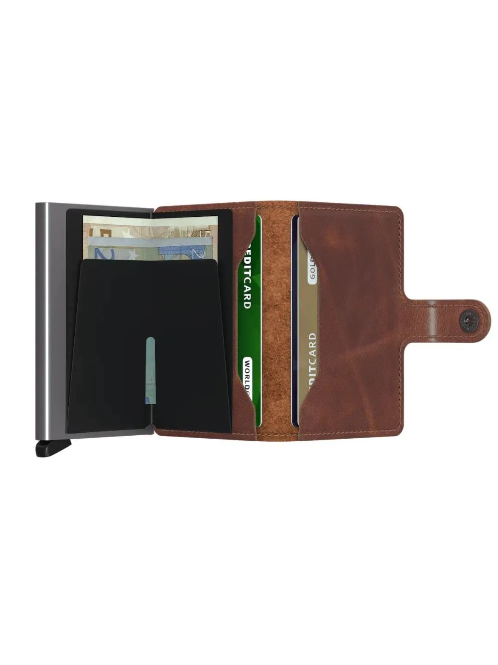 Secrid MiniWallet Vintage Brown Pelle Bovina RFID Protetto - immagine 3