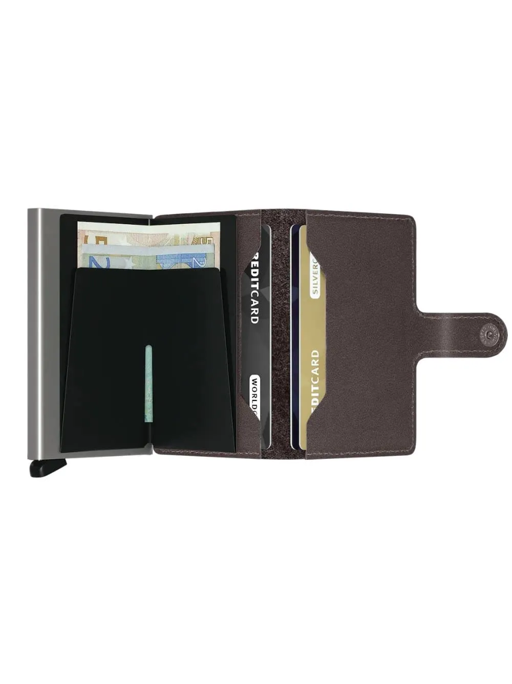 Secrid MiniWallet in Pelle - Original Dark Brown - immagine 3