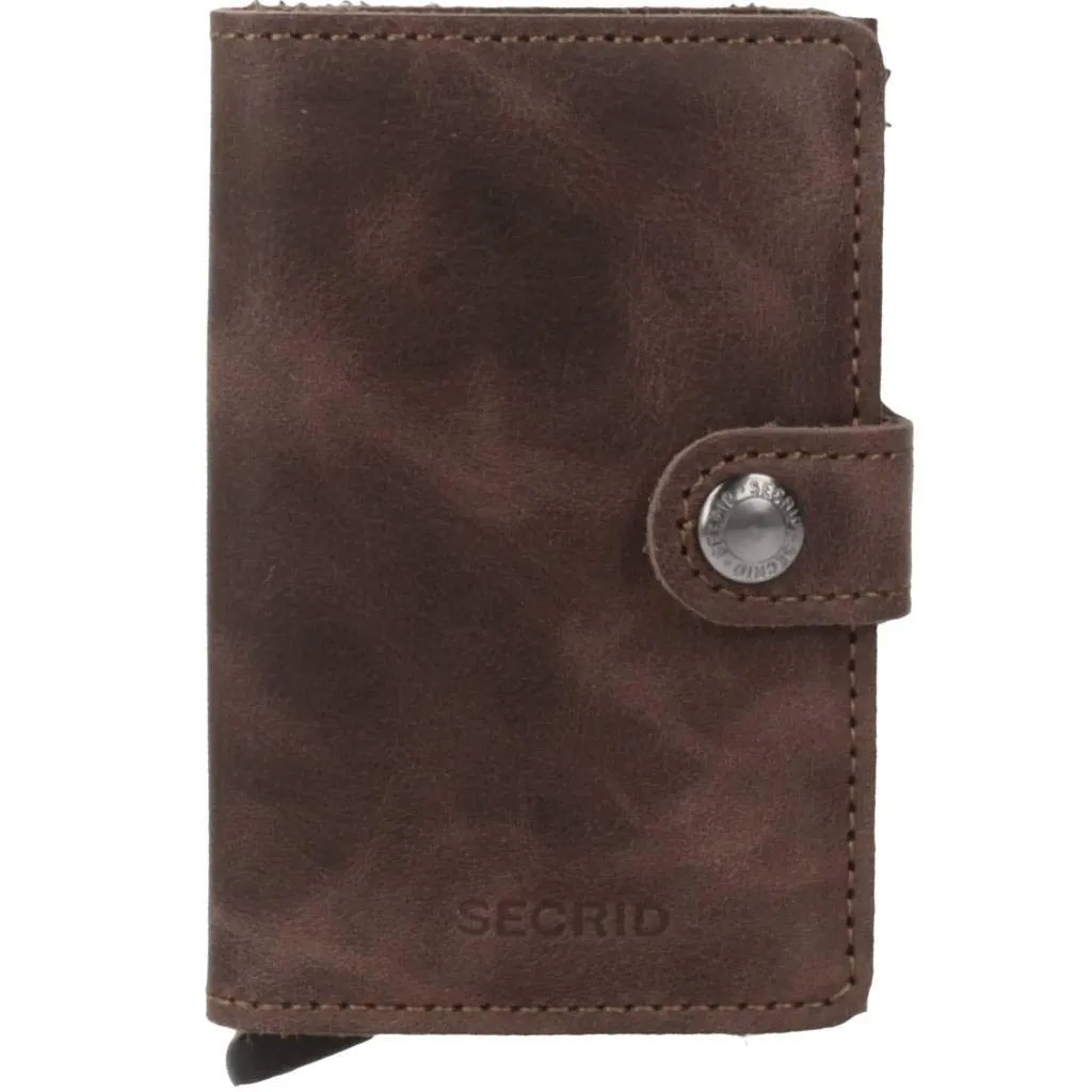 Secrid MiniWallet Vintage Chocolate Leather Card Protector Wallet - immagine 2