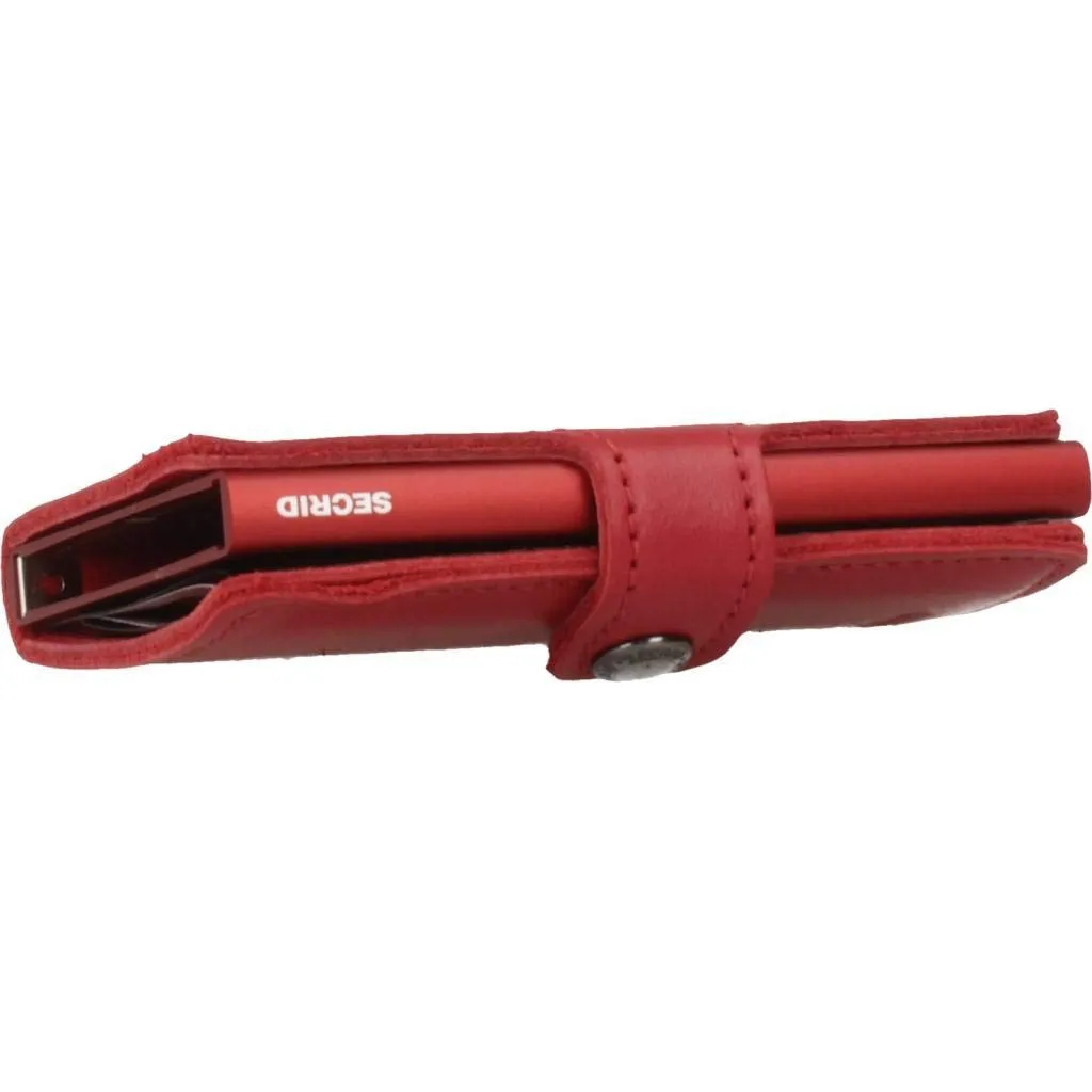 Secrid MiniWallet in Pelle Red-red - immagine 2