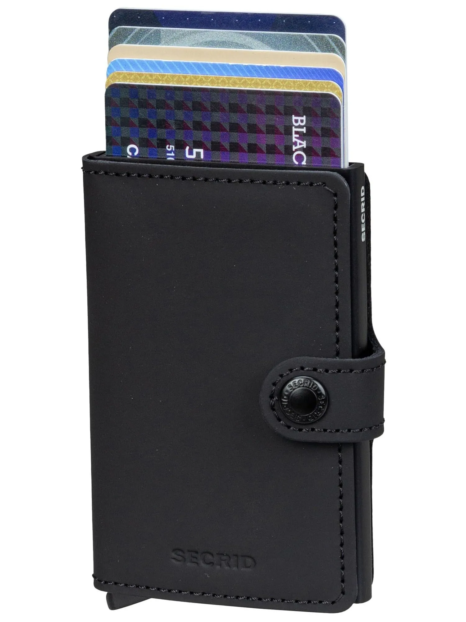 Secrid Miniwallet Nero Pelle MM-Black - immagine 3