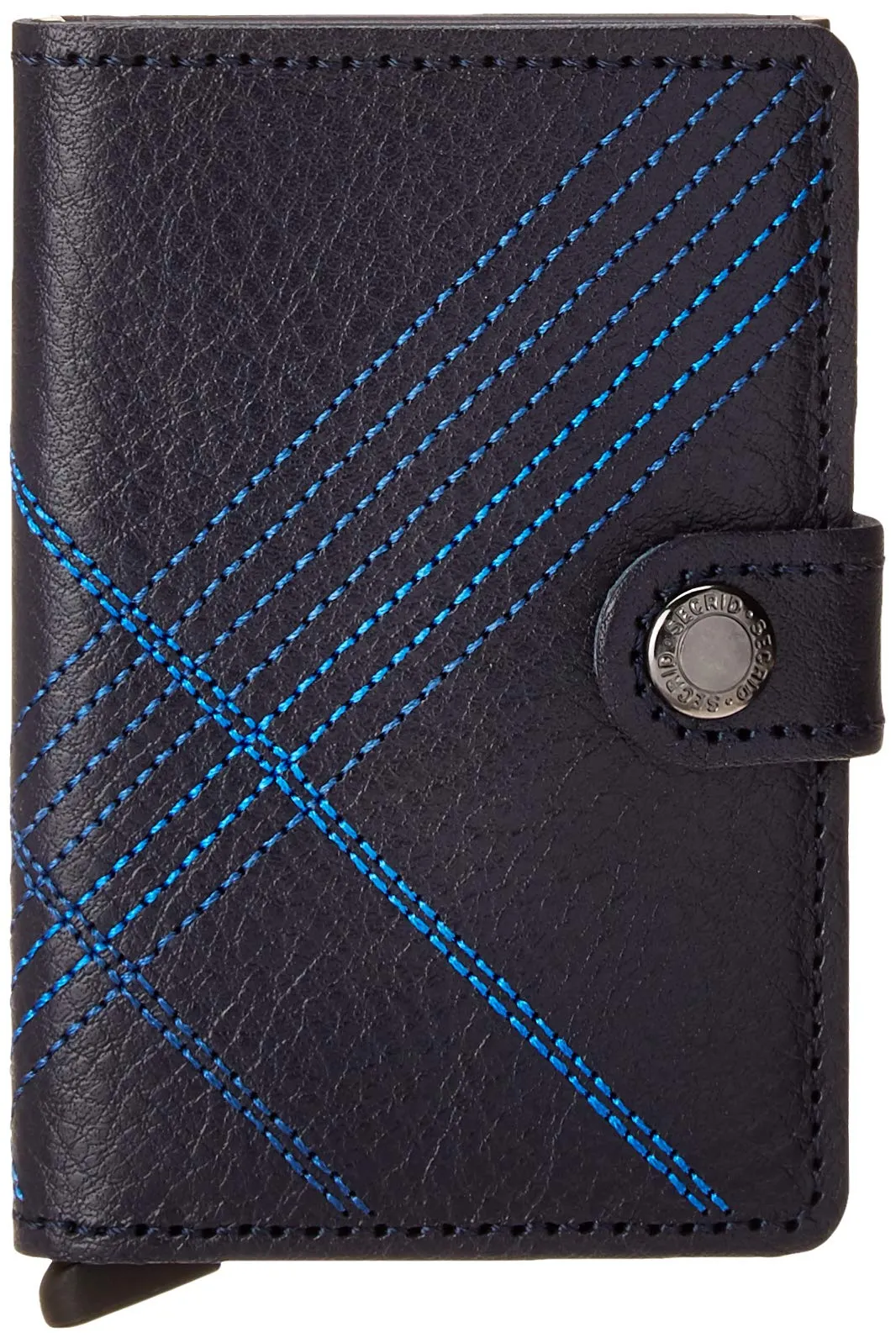 Secrid Miniwallet Stitch Cardprotector Blu - immagine 1