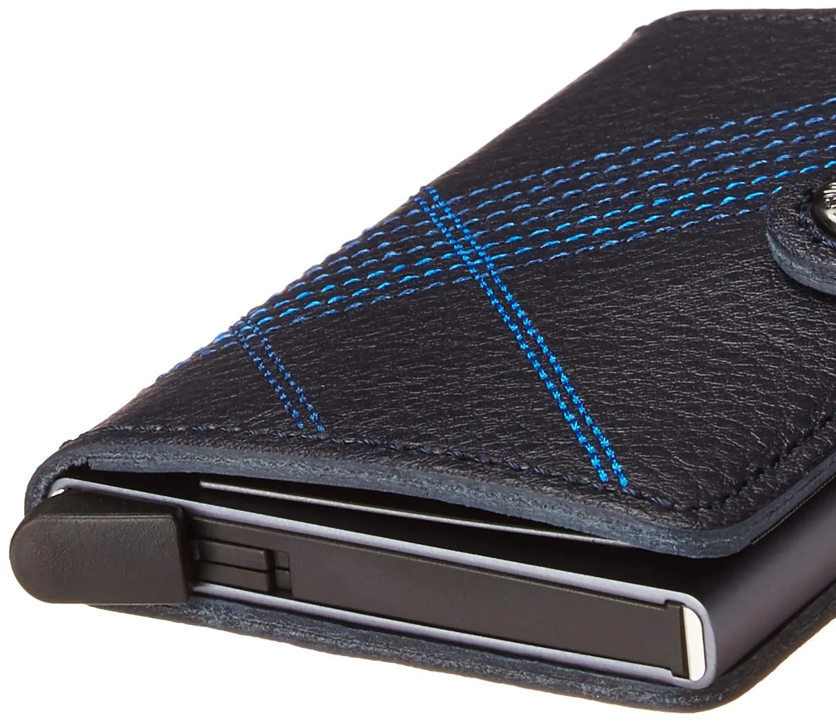 Secrid Miniwallet Stitch Cardprotector Blu - immagine 2