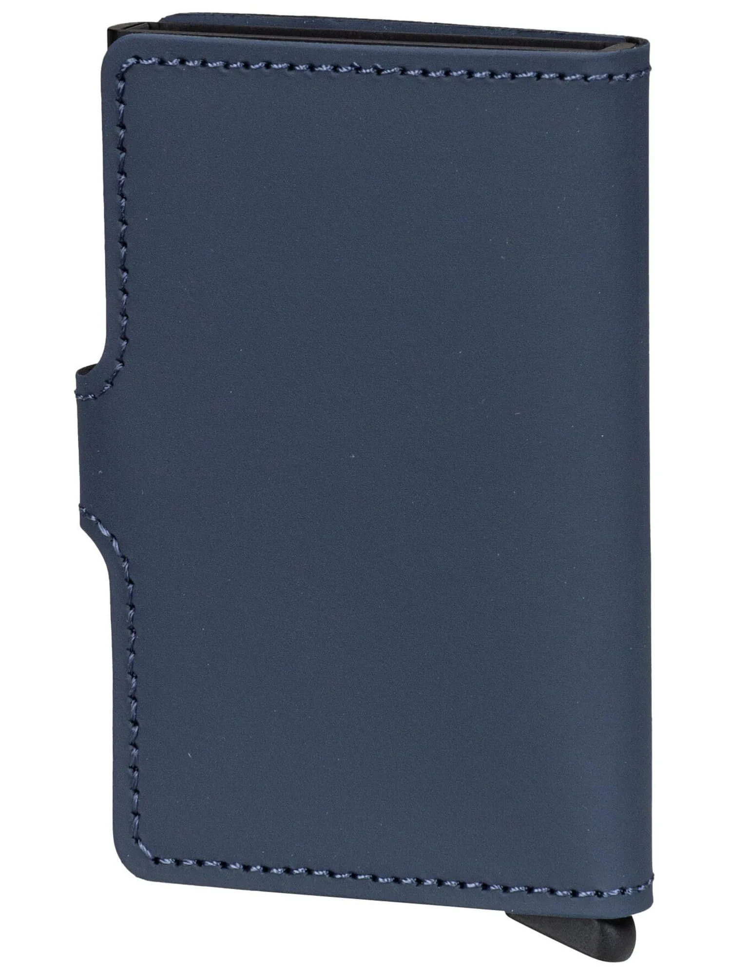 Secrid MiniWallet Matte Night Blue Aluminum and Leather Wallet - immagine 2