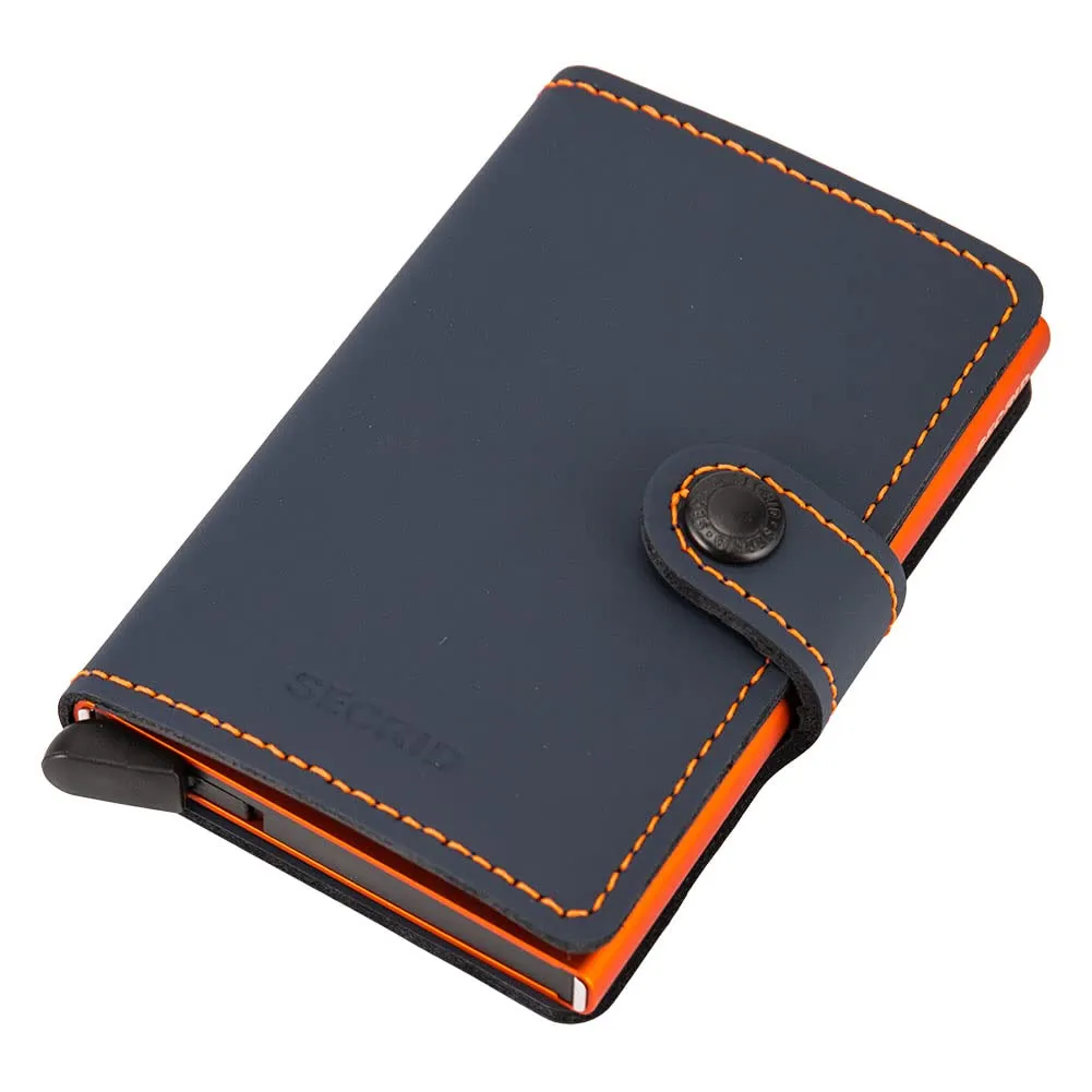 Secrid Mini Wallet, Blu Notte e Arancione - immagine 1