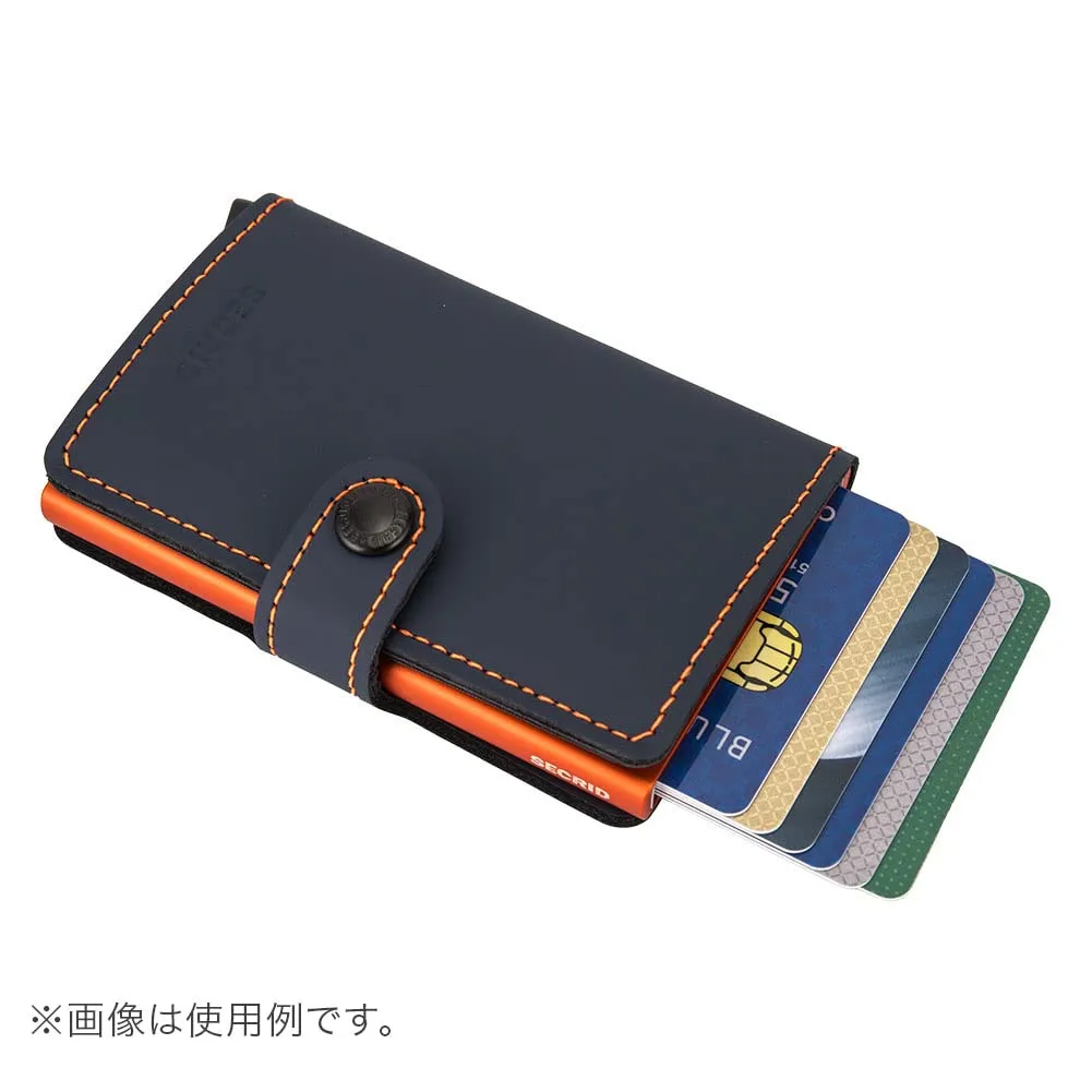 Secrid Mini Wallet, Blu Notte e Arancione - immagine 3