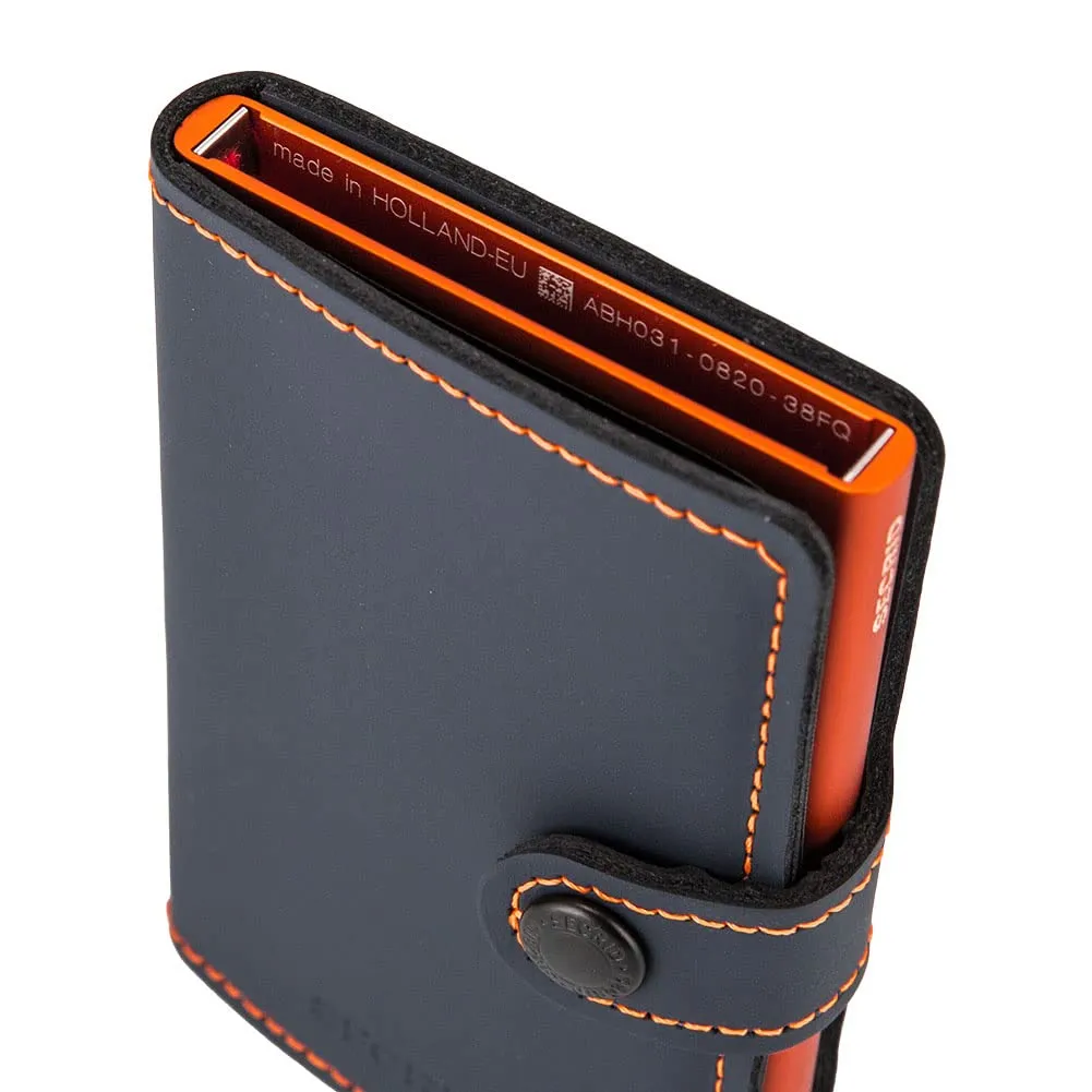 Secrid Mini Wallet, Blu Notte e Arancione - immagine 4