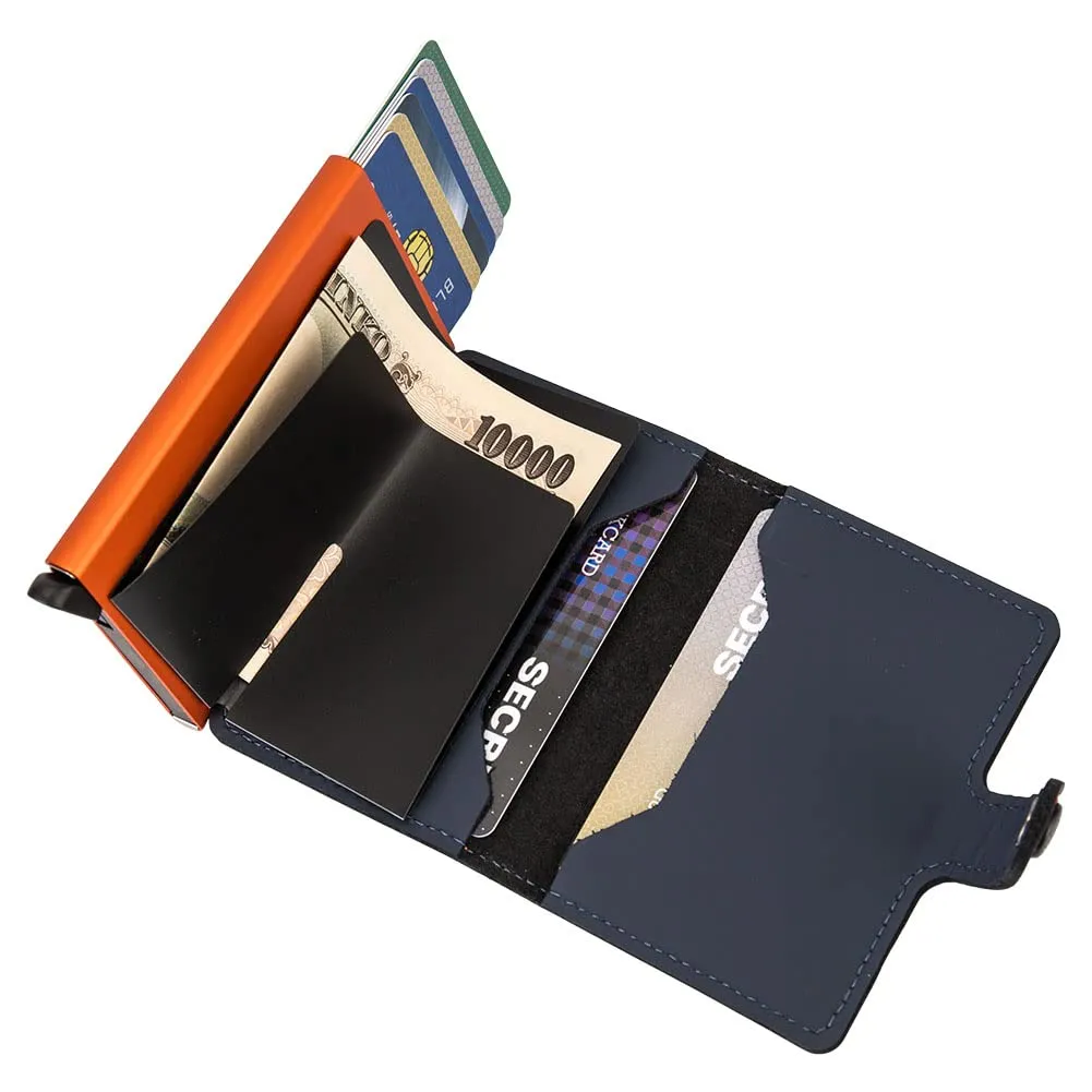 Secrid Mini Wallet, Blu Notte e Arancione - immagine 7