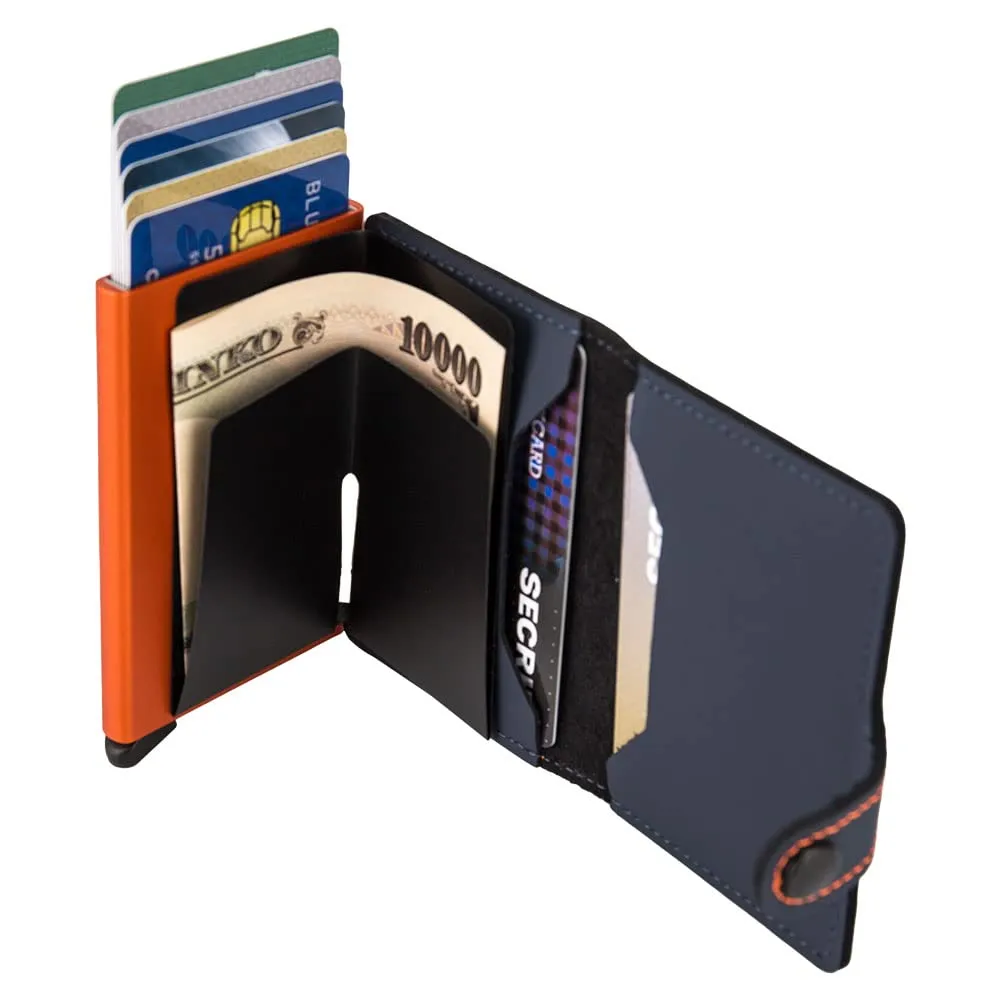 Secrid Mini Wallet, Blu Notte e Arancione - immagine 8
