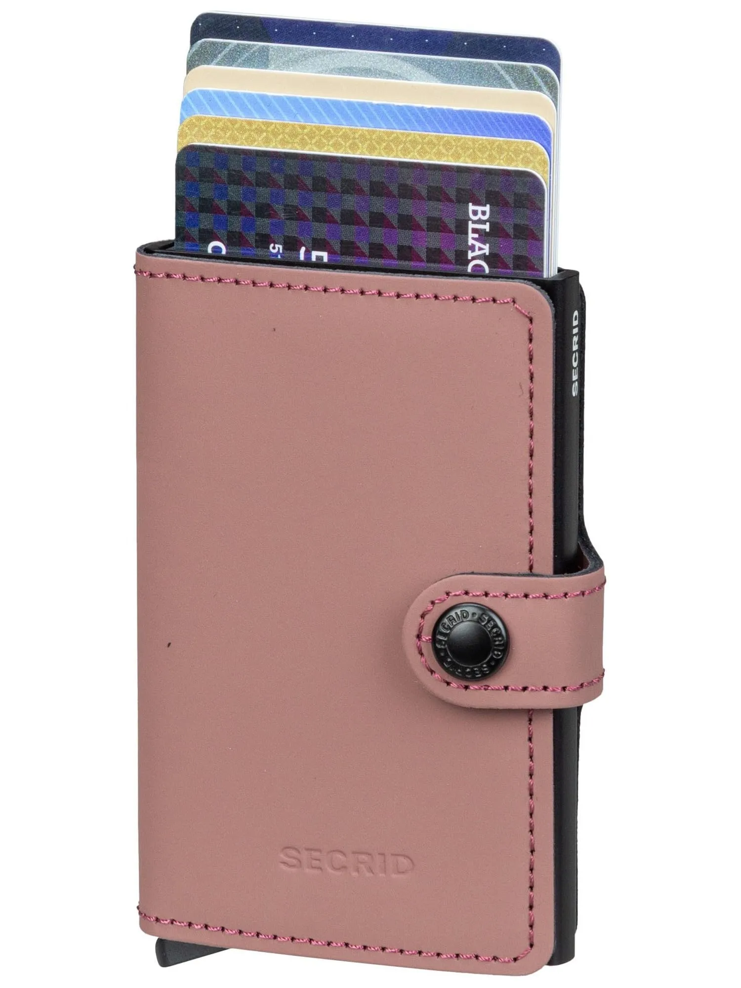 Secrid Miniwallet Matte in Pelle Rosa - immagine 3