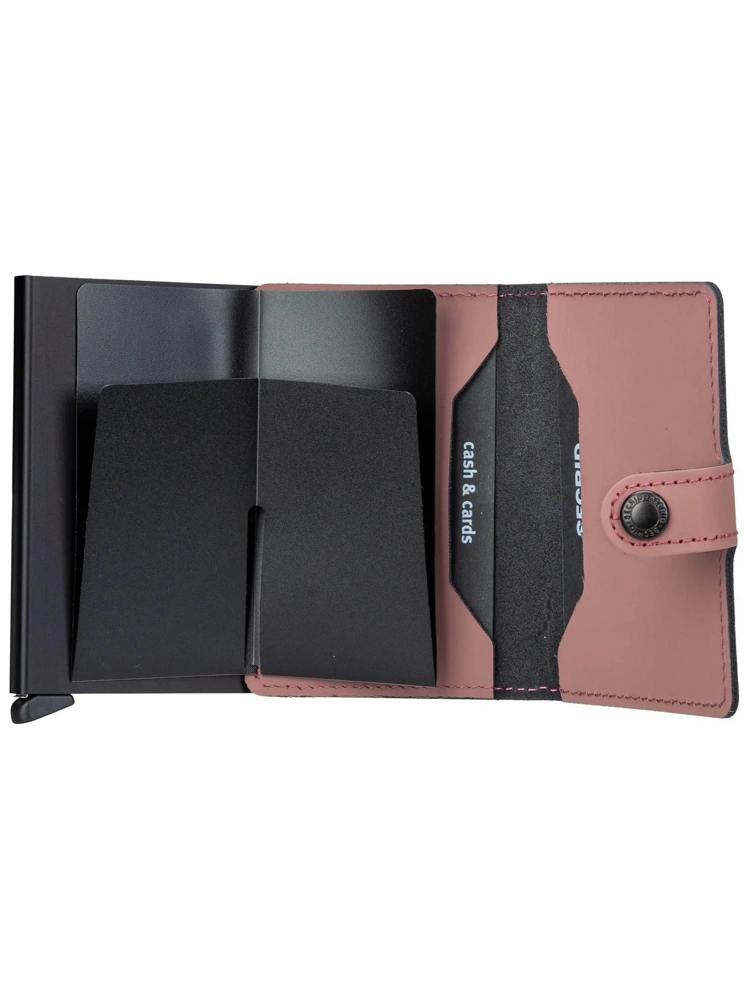 Secrid Miniwallet Matte in Pelle Rosa - immagine 4