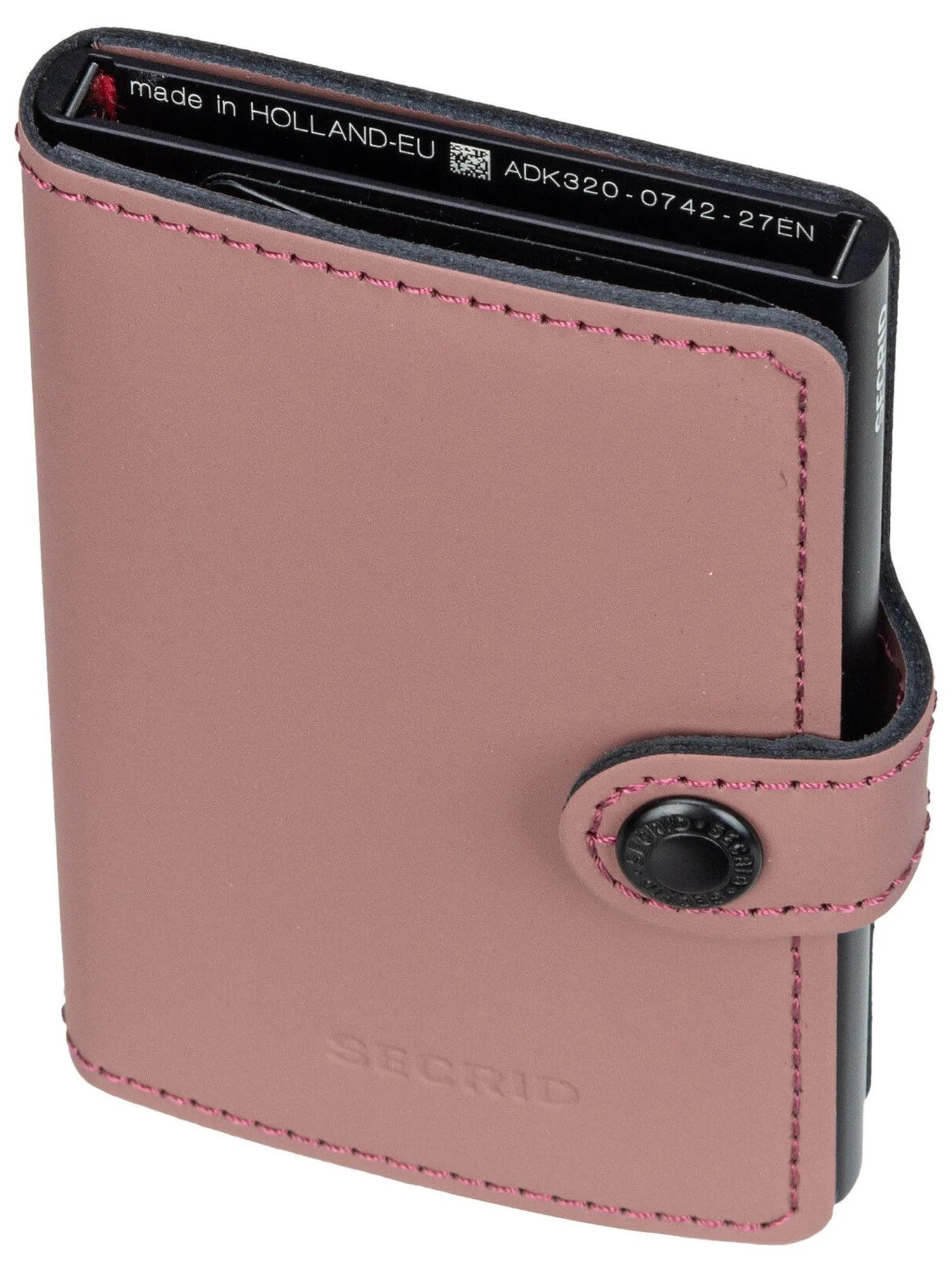 Secrid Miniwallet Matte in Pelle Rosa - immagine 5