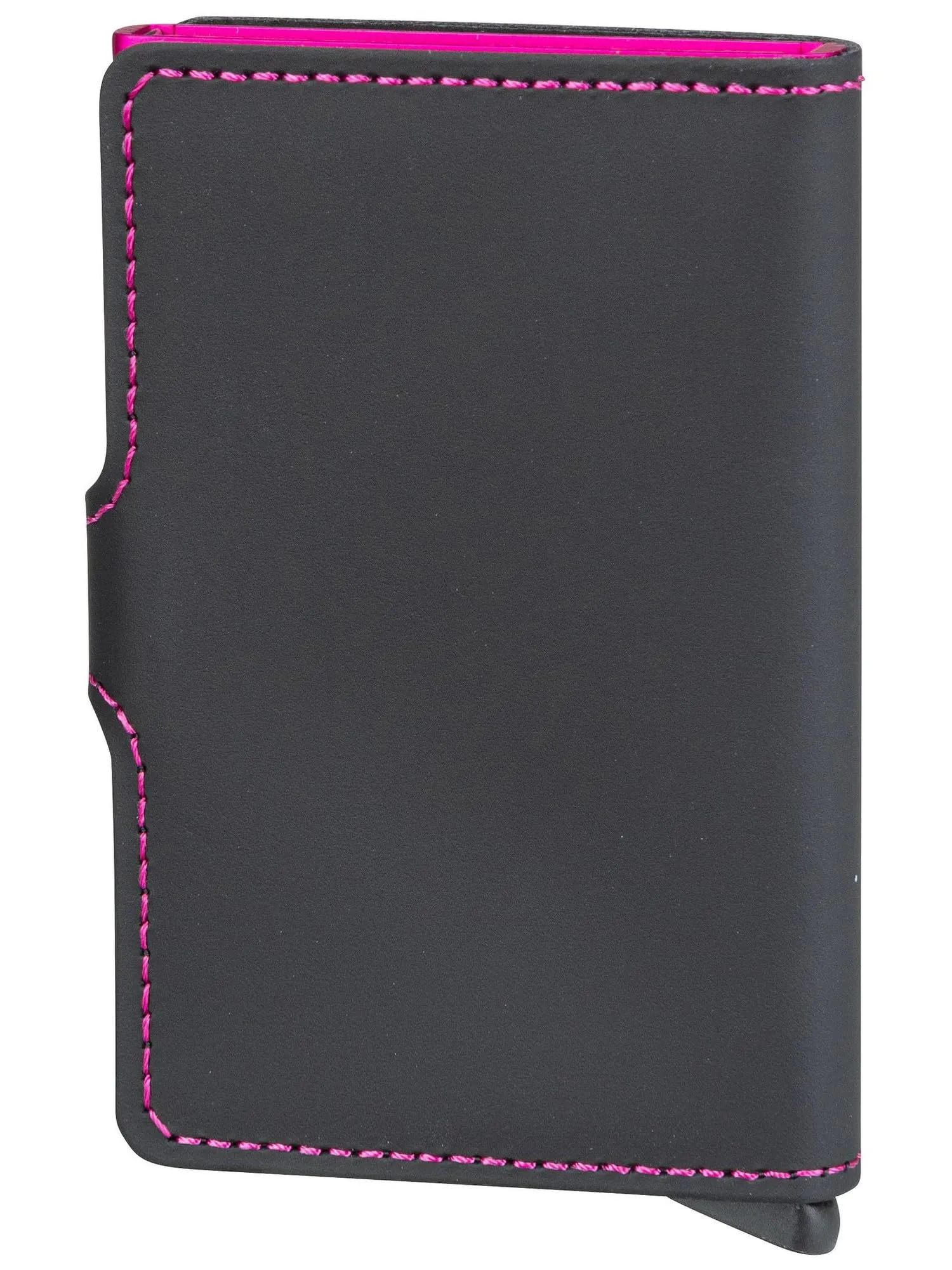 Secrid Mini Wallet Porta Carte Nero-Fucsia, 10,2 x 6,5 x 2,1 cm - immagine 2