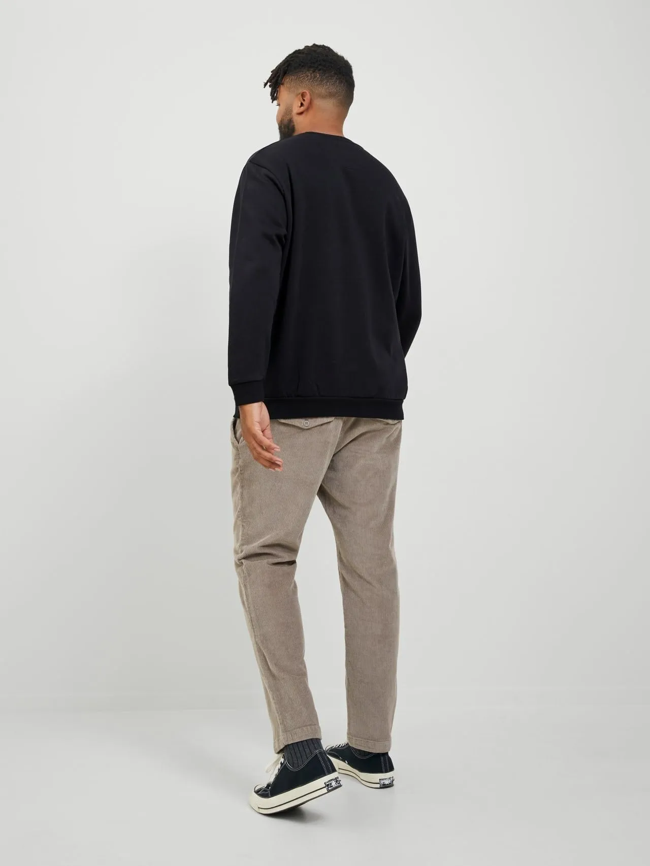 Jack & Jones Plus Size Felpa Semplice Nero 3XL - immagine 2