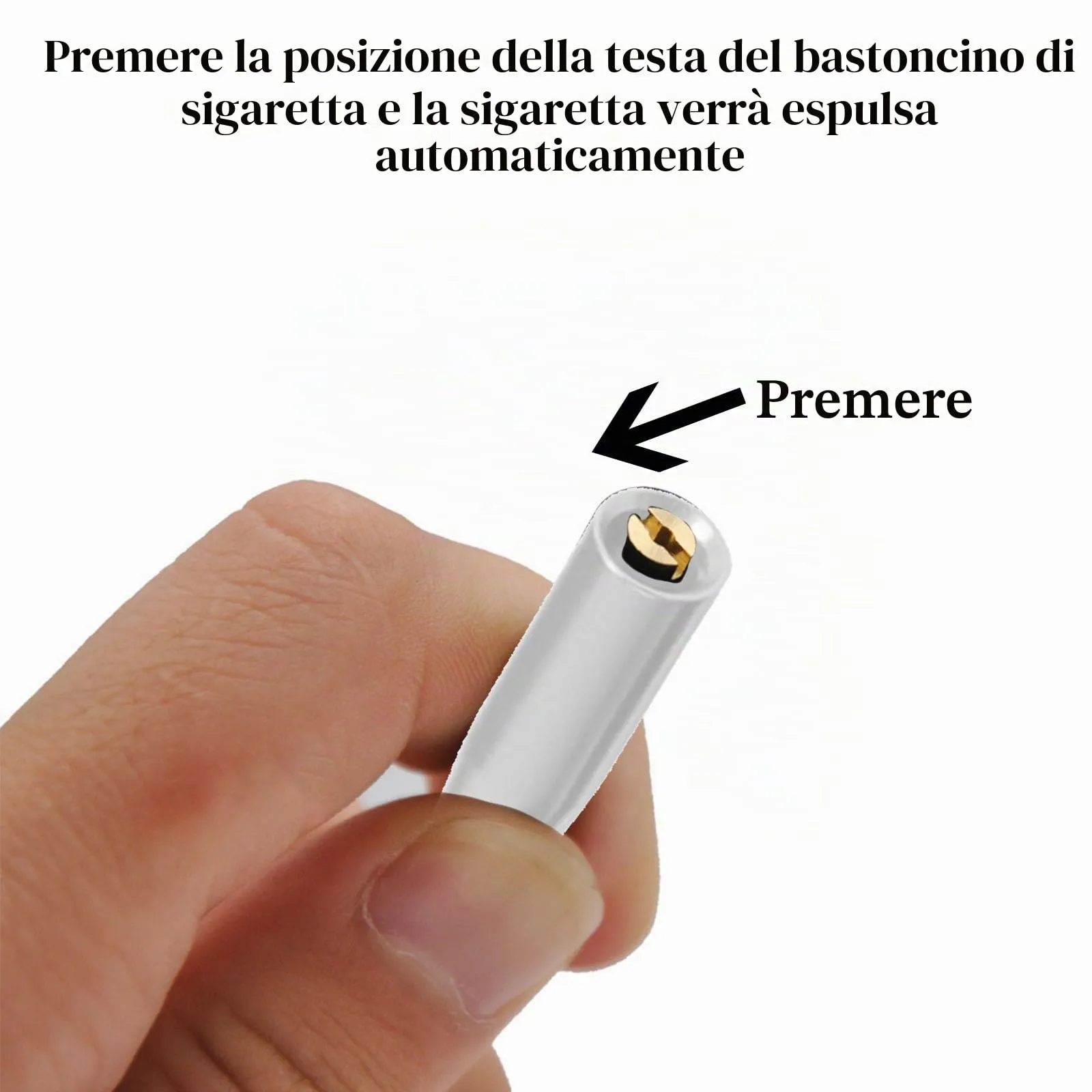 XFYKSTT Bocchino per Sigaretta Allungabile Stile Vintage, Argento - immagine 4