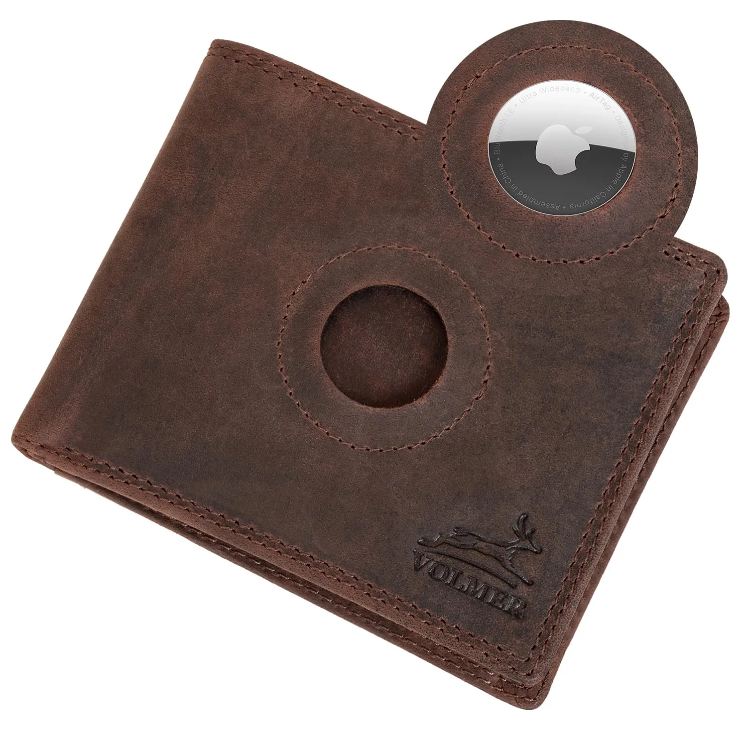 Fa.Volmer Portafoglio da uomo in pelle con protezione RFID, 6 scomparti per carte, formato orizzontale, EasyComfort - immagine 5
