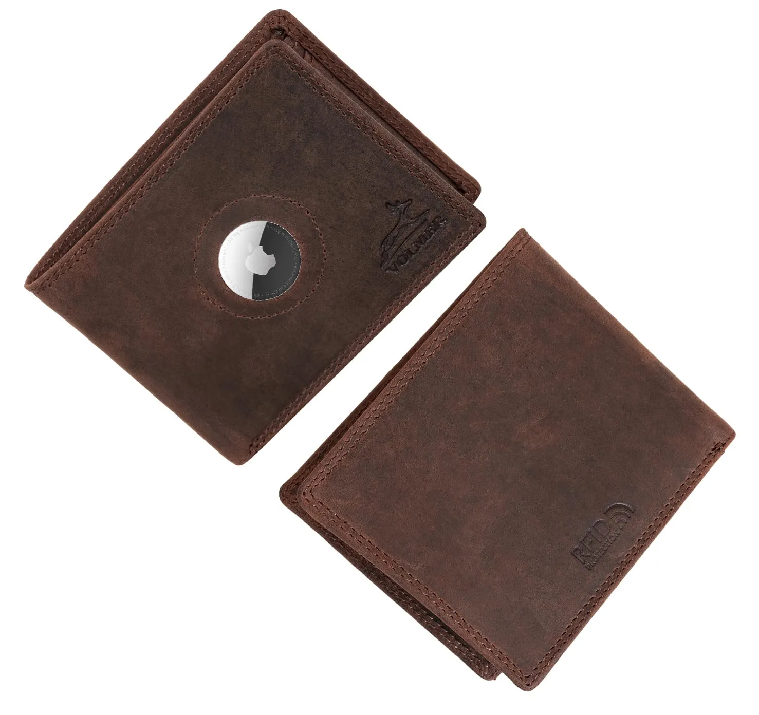 Fa.Volmer Portafoglio da uomo in pelle con protezione RFID, 6 scomparti per carte, formato orizzontale, EasyComfort - immagine 6