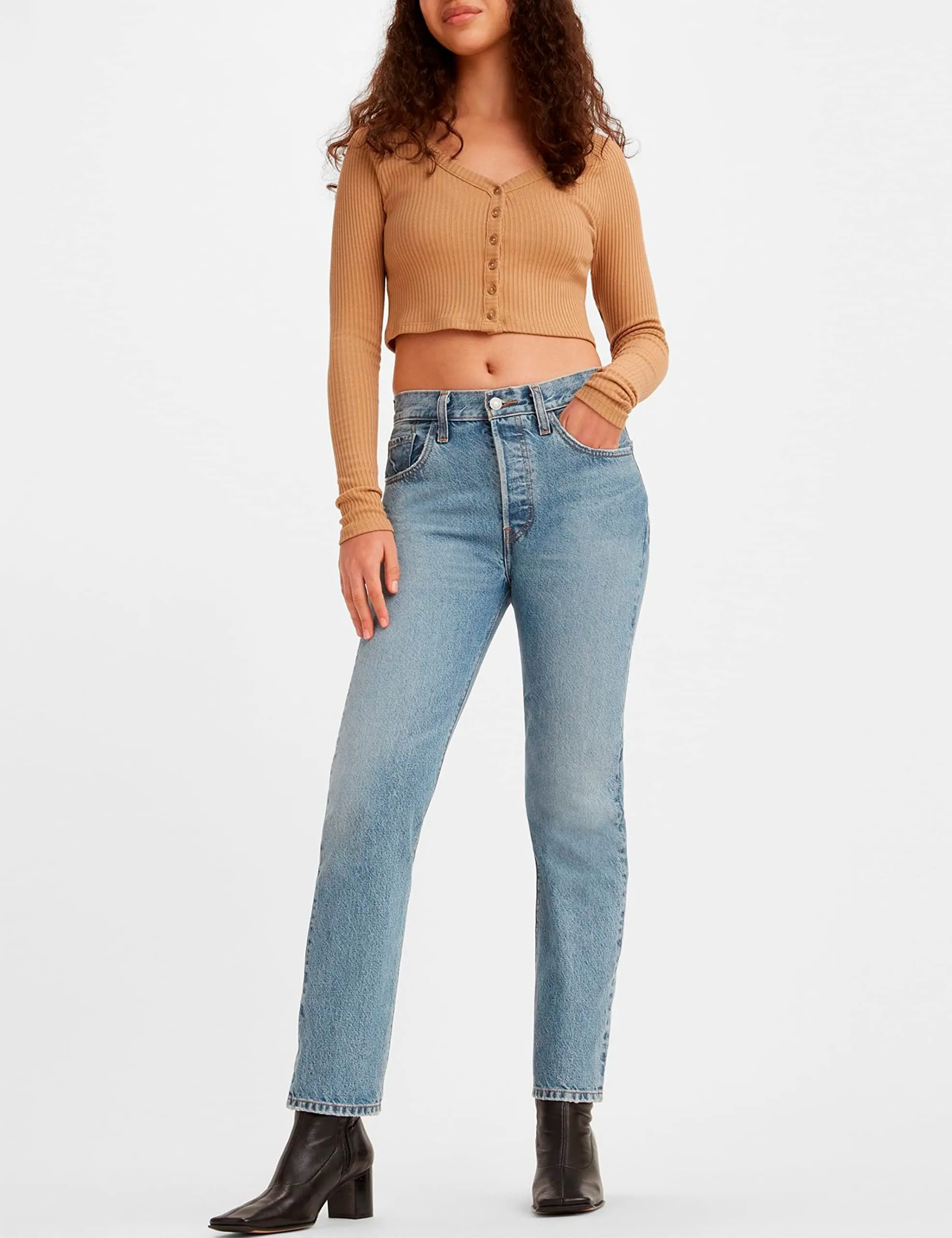 Levi's 501 Women's Jeans, Stoneware, 25W / 30L - immagine 4