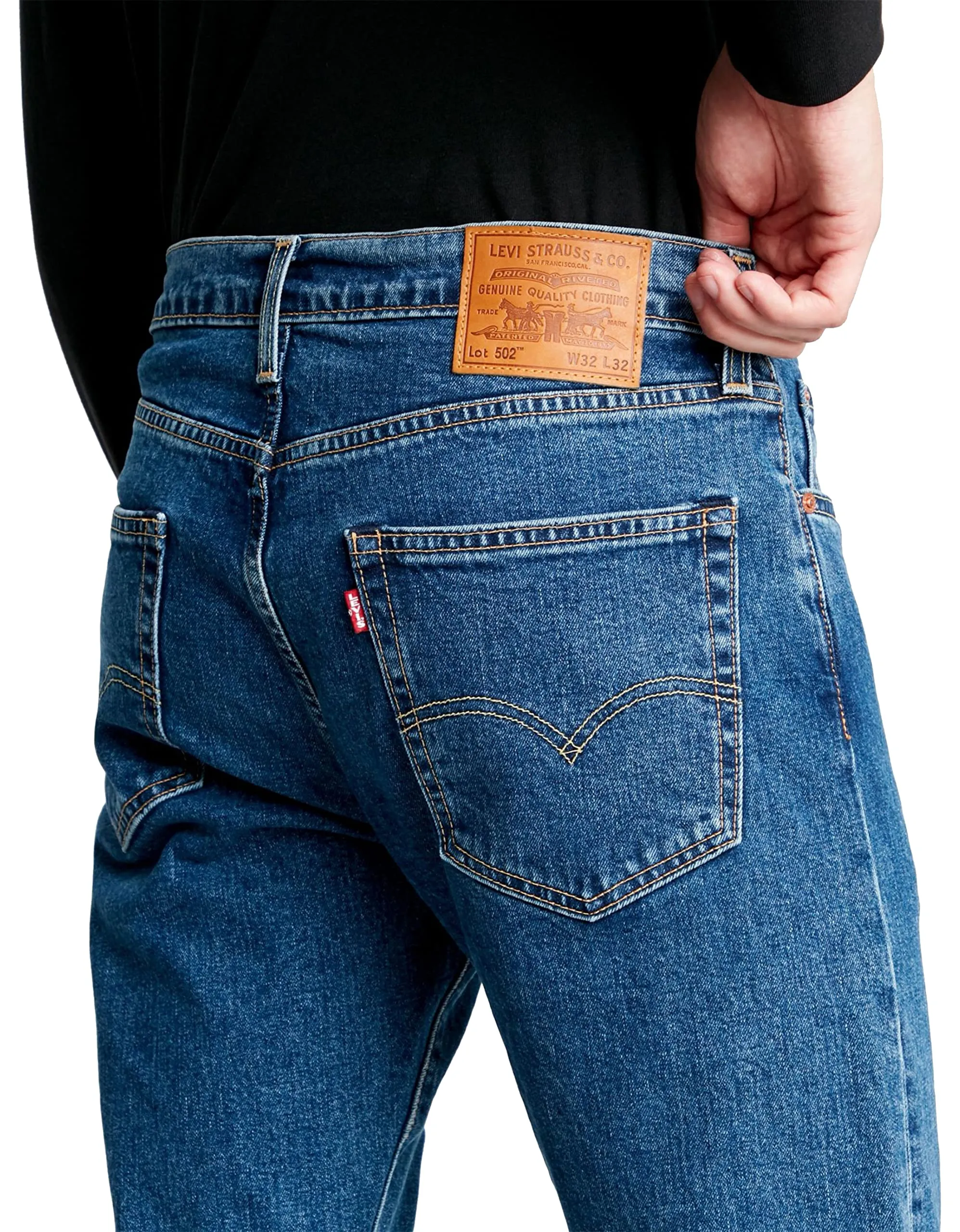 Levi's 502 Taper Jeans Uomo, Stonewash Stretch, 30W / 34L - immagine 4