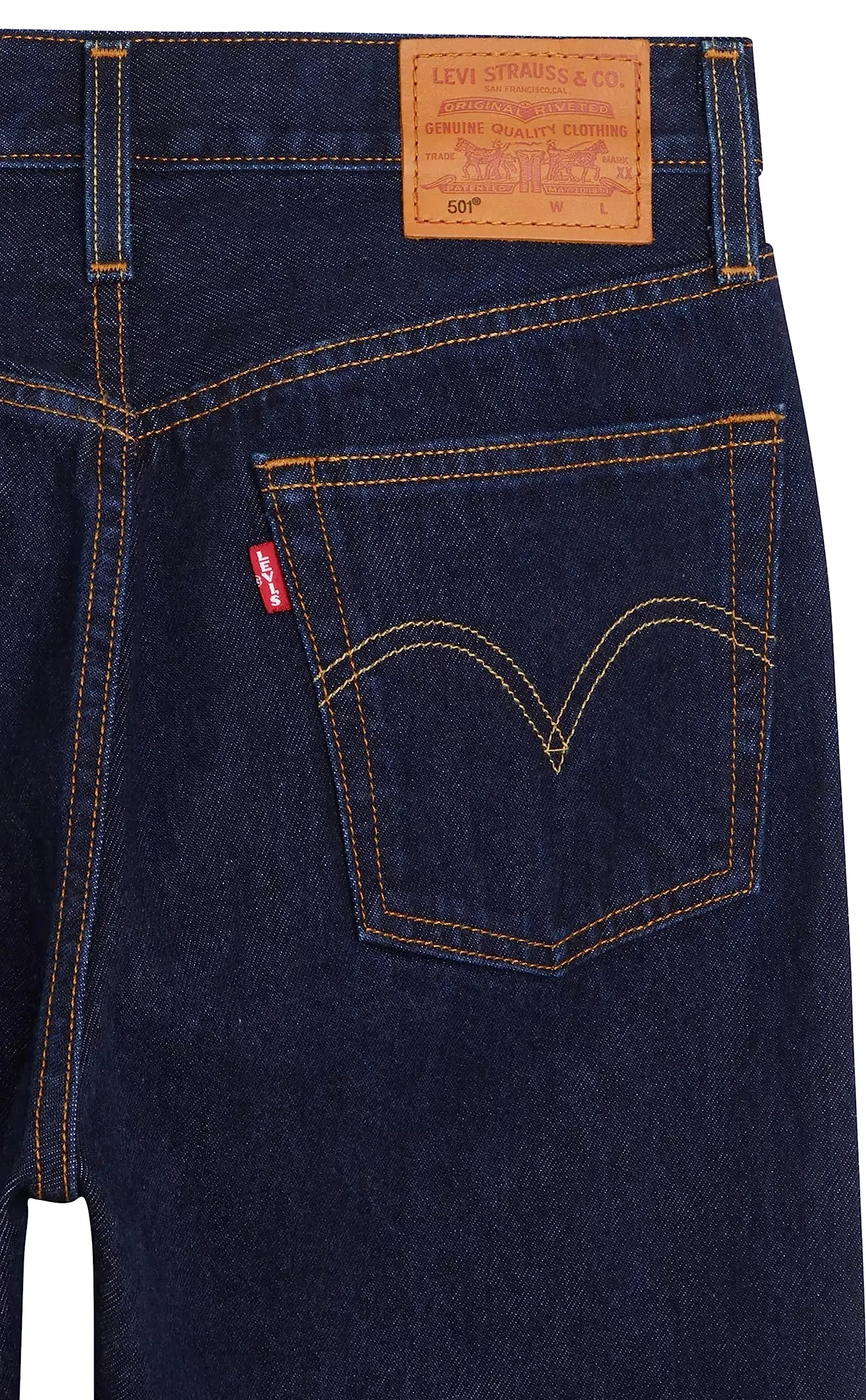 Levi's 501 Women's Jeans, Deep Breath, 24W / 30L - immagine 8