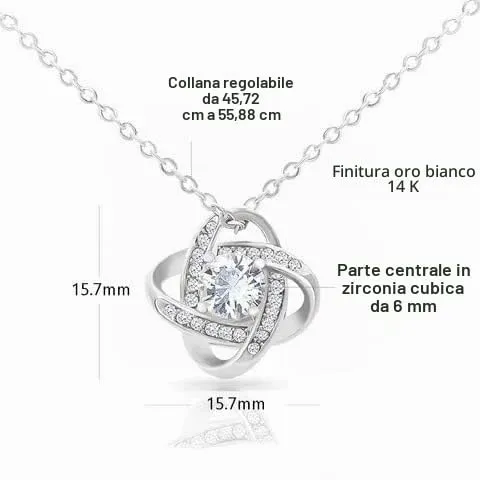 NONNA PROFESSIONISTA Collana Donna Scusami Amore in Argento con Cofanetto e Dedica - immagine 6