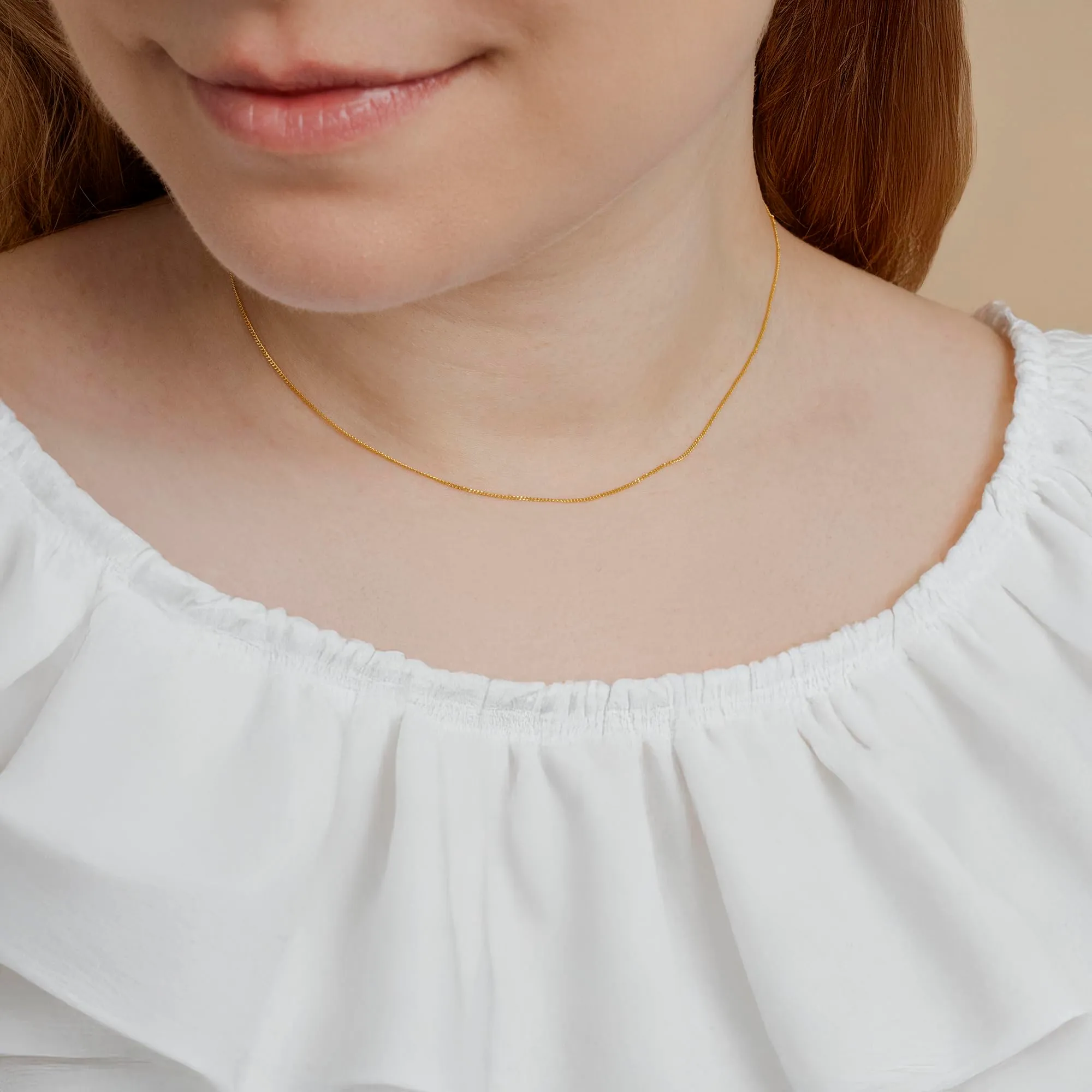 Amberta Catenina in Argento 925 Maglia Veneziana Quadrata, 40 cm - immagine 2