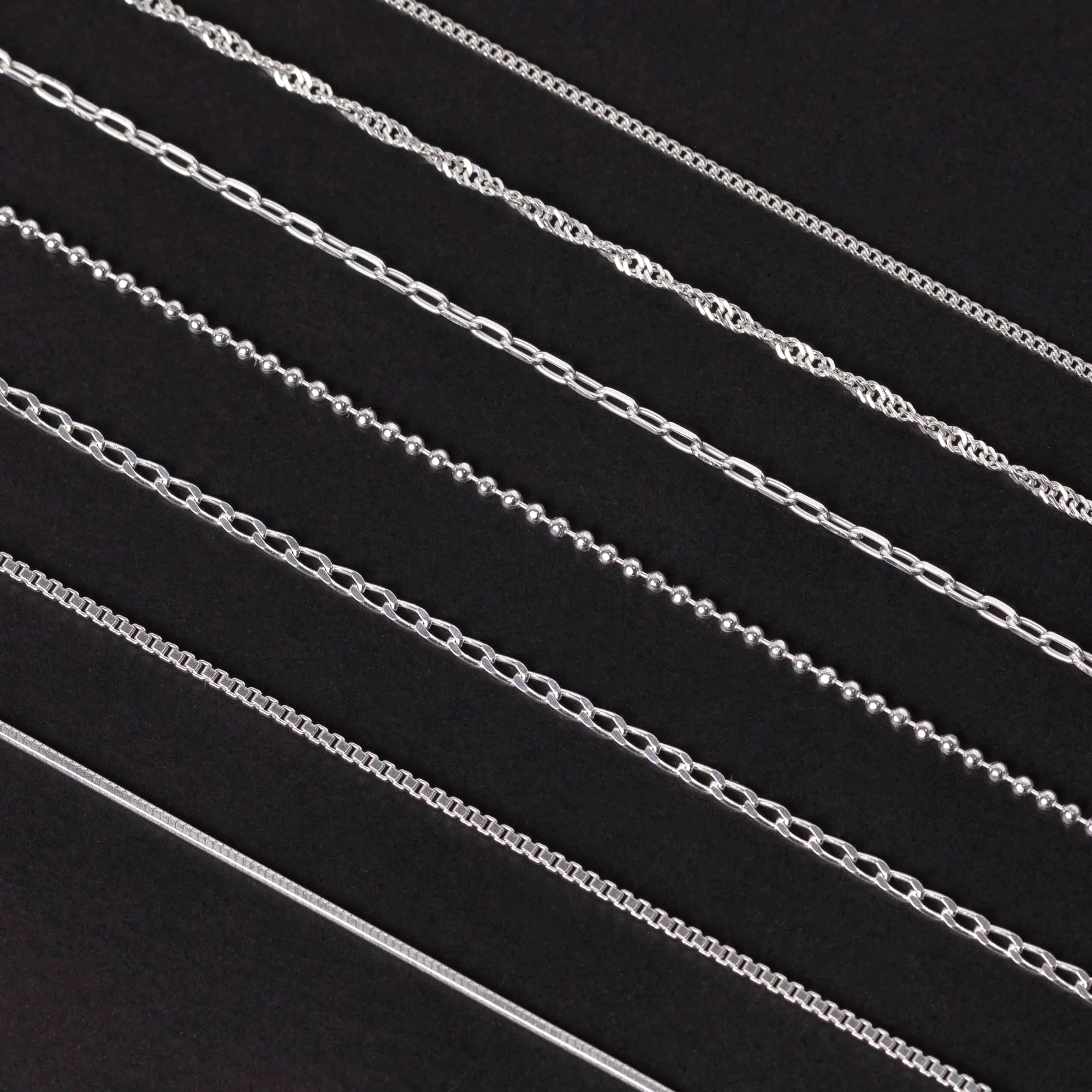 Amberta Catenina in Argento 925 a Sfere per Donna e Uomo, 60 cm - immagine 3