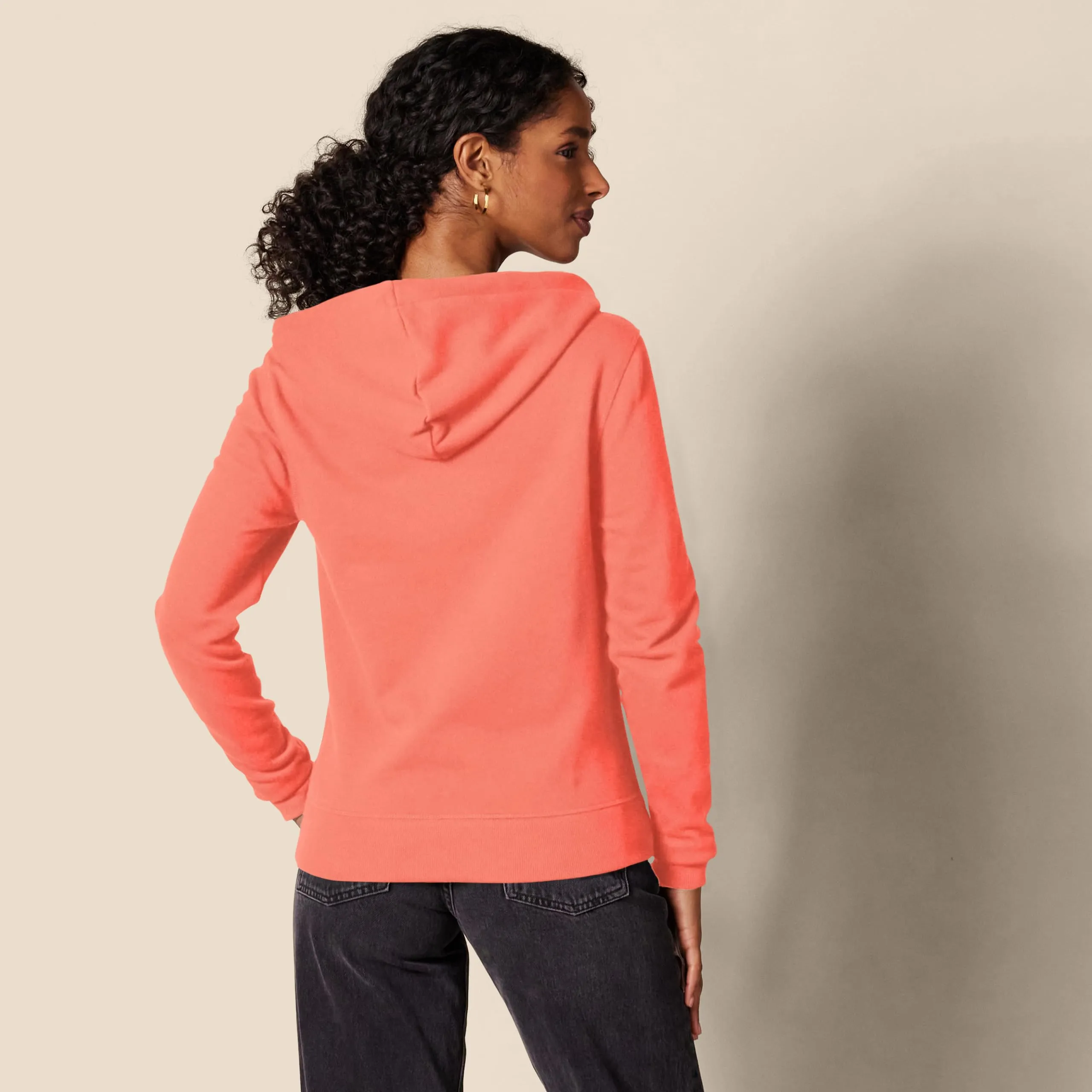 Amazon Essentials Felpa con Cappuccio in Pile di Spugna Francese con Cerniera Intera da Donna, Rosa Brillante, S - immagine 2