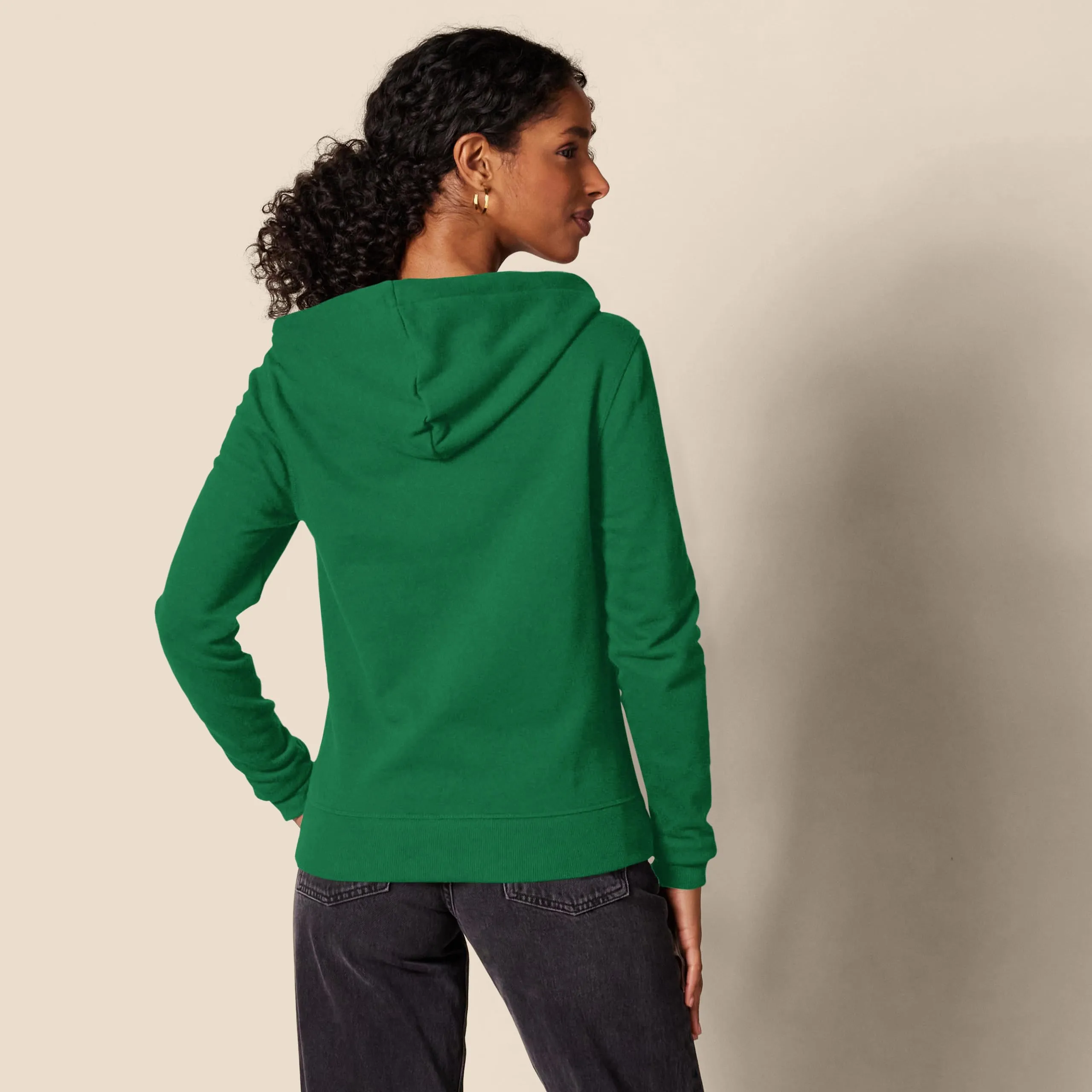 Amazon Essentials Felpa con Cappuccio e Zip Intera da Donna, Verde, M - immagine 2