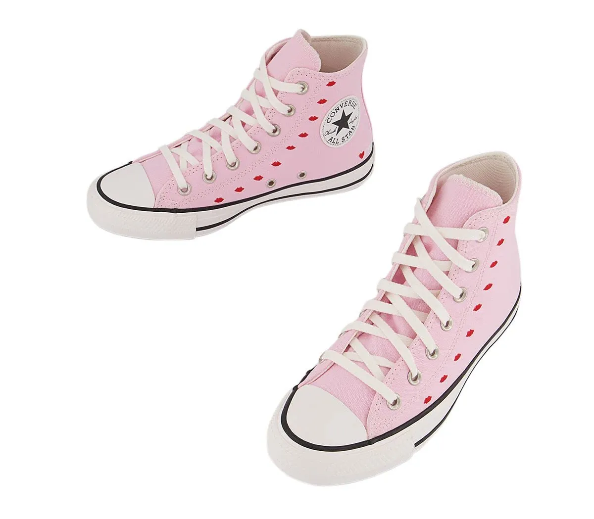 Converse Chuck Taylor All Star High Top Junior Trainers - Fiore di ciliegio Bianco, 39 EU - immagine 7