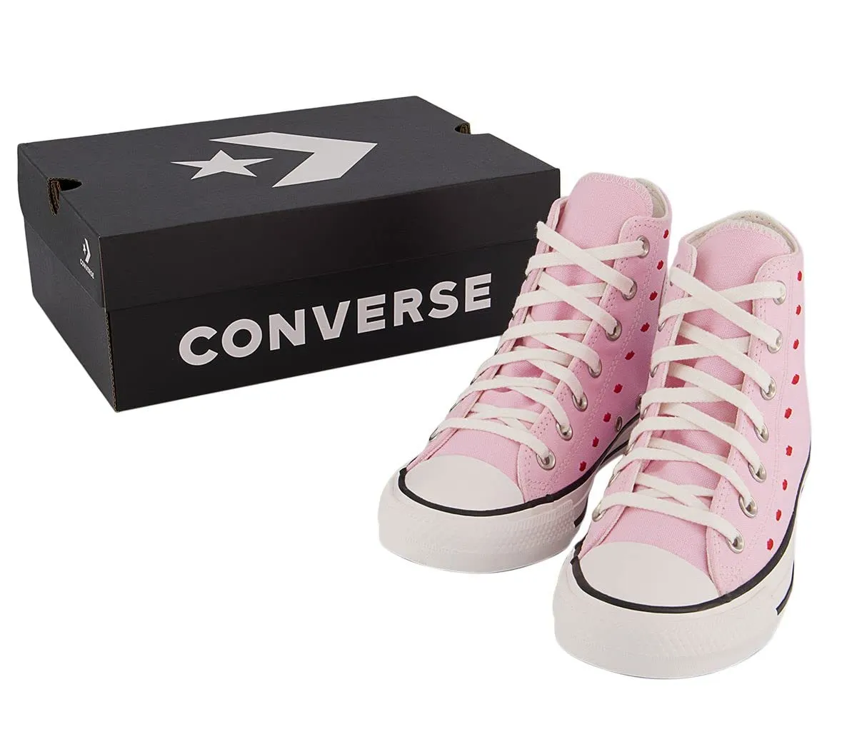 Converse Chuck Taylor All Star High Top Junior Trainers - Fiore di ciliegio Bianco, 39 EU - immagine 8