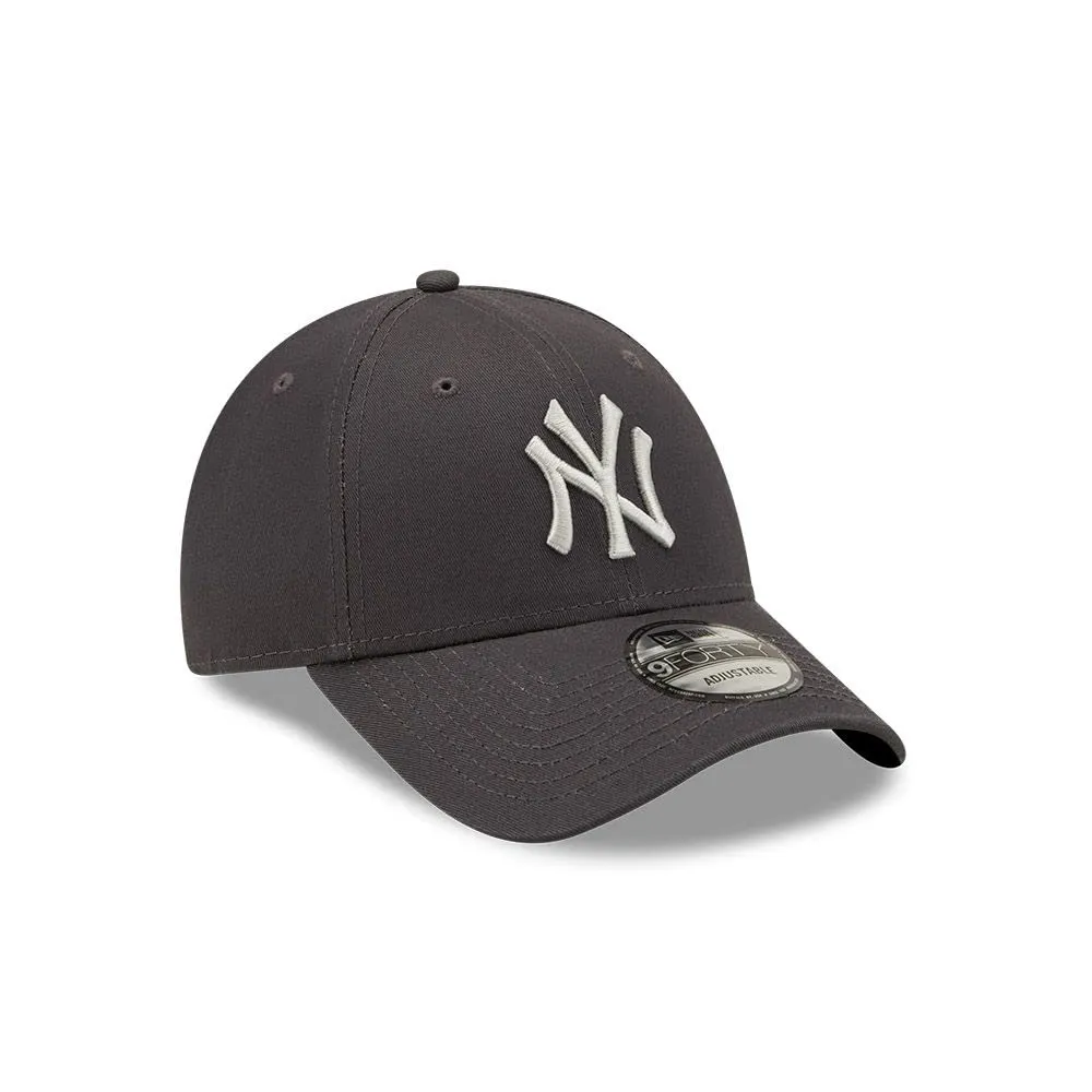 New Era York Yankees MLB League Essential 9FORTY Adjustable Cap - Graphite - immagine 3