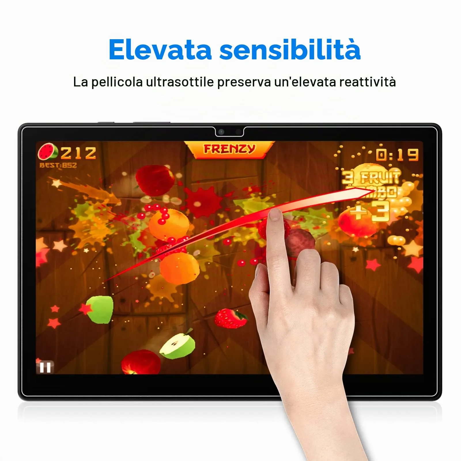 JETech Pellicola Protettiva in Vetro Temperato per Samsung Galaxy Tab A8 10,5" (2021), 2 Pezzi - immagine 5