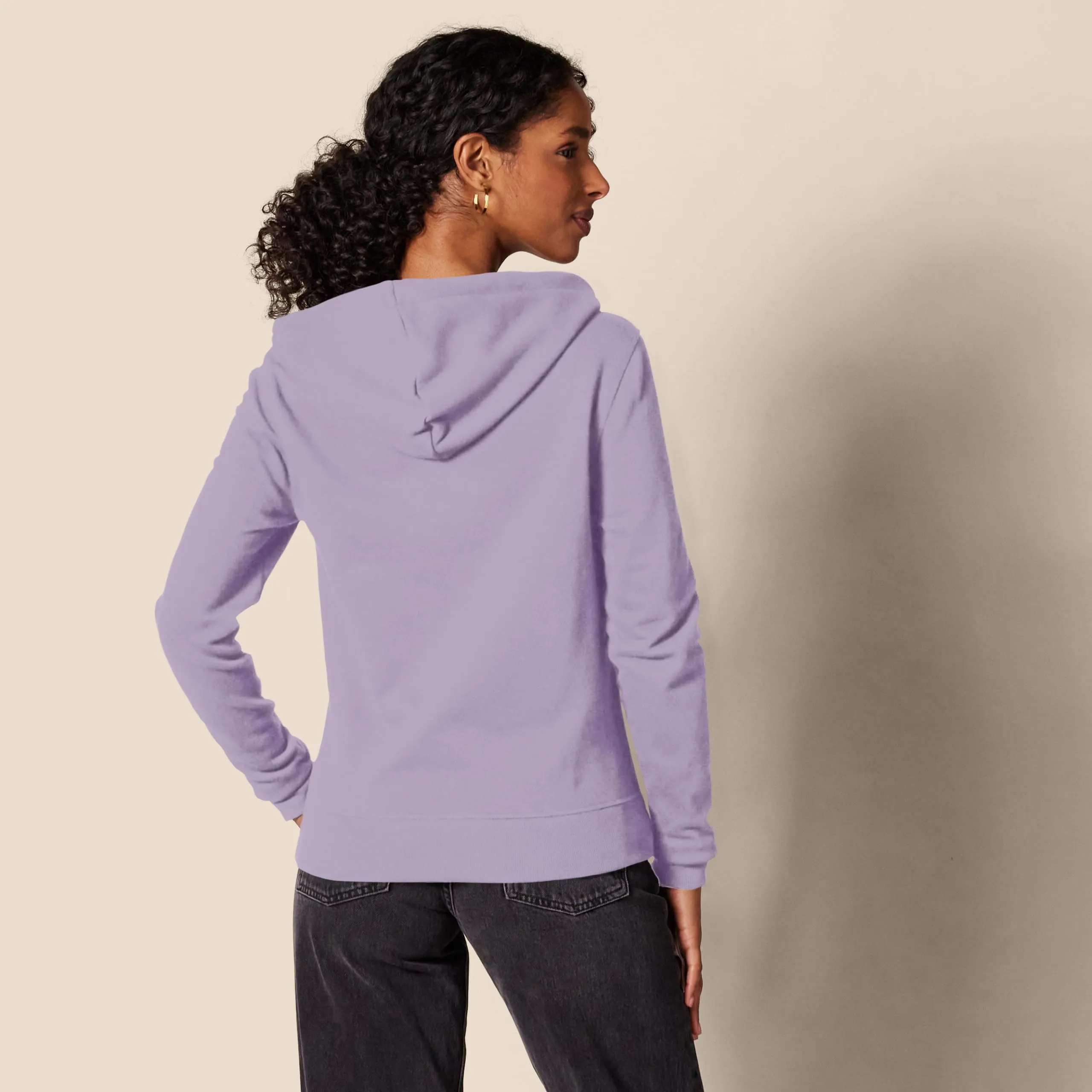 Amazon Essentials Felpa con Cappuccio da Donna in Pile di Spugna Francese con Zip Intera, UVA, M - immagine 2